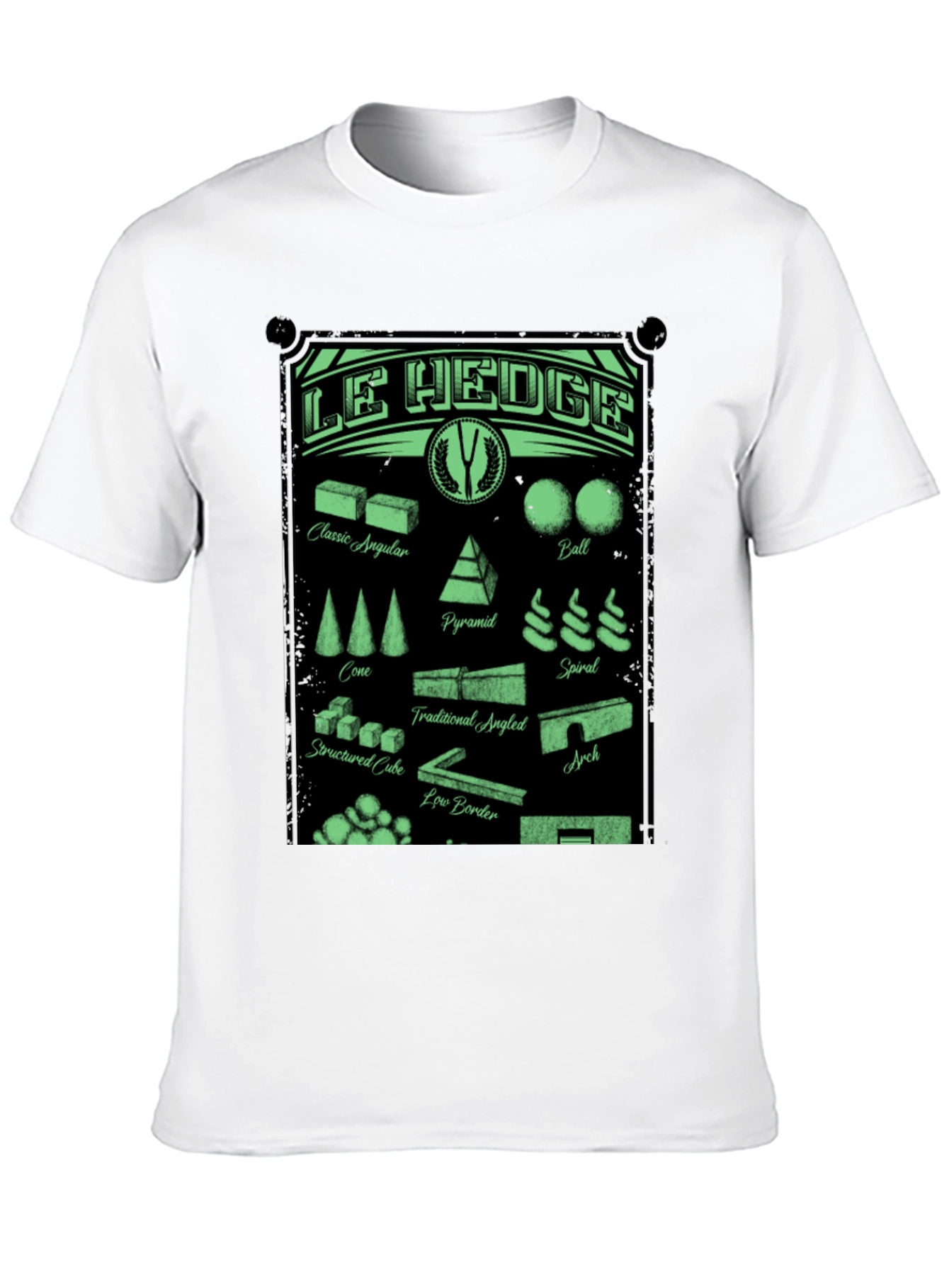 Le Hedge T-Shirt: Garden Shape Designs