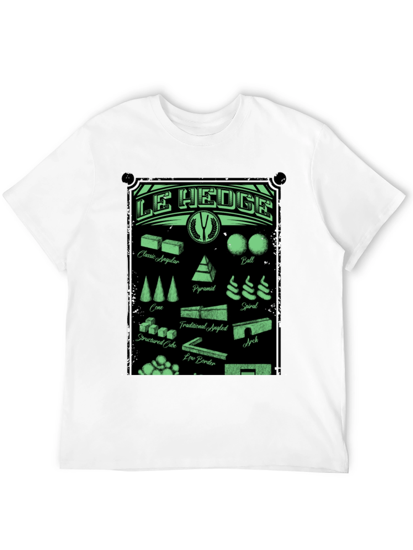 Le Hedge T-Shirt: Garden Shape Designs