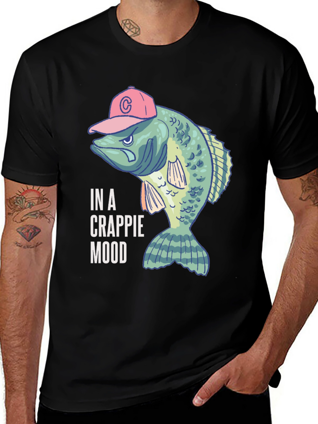 In a Crappie Mood Fishing T-Shirt