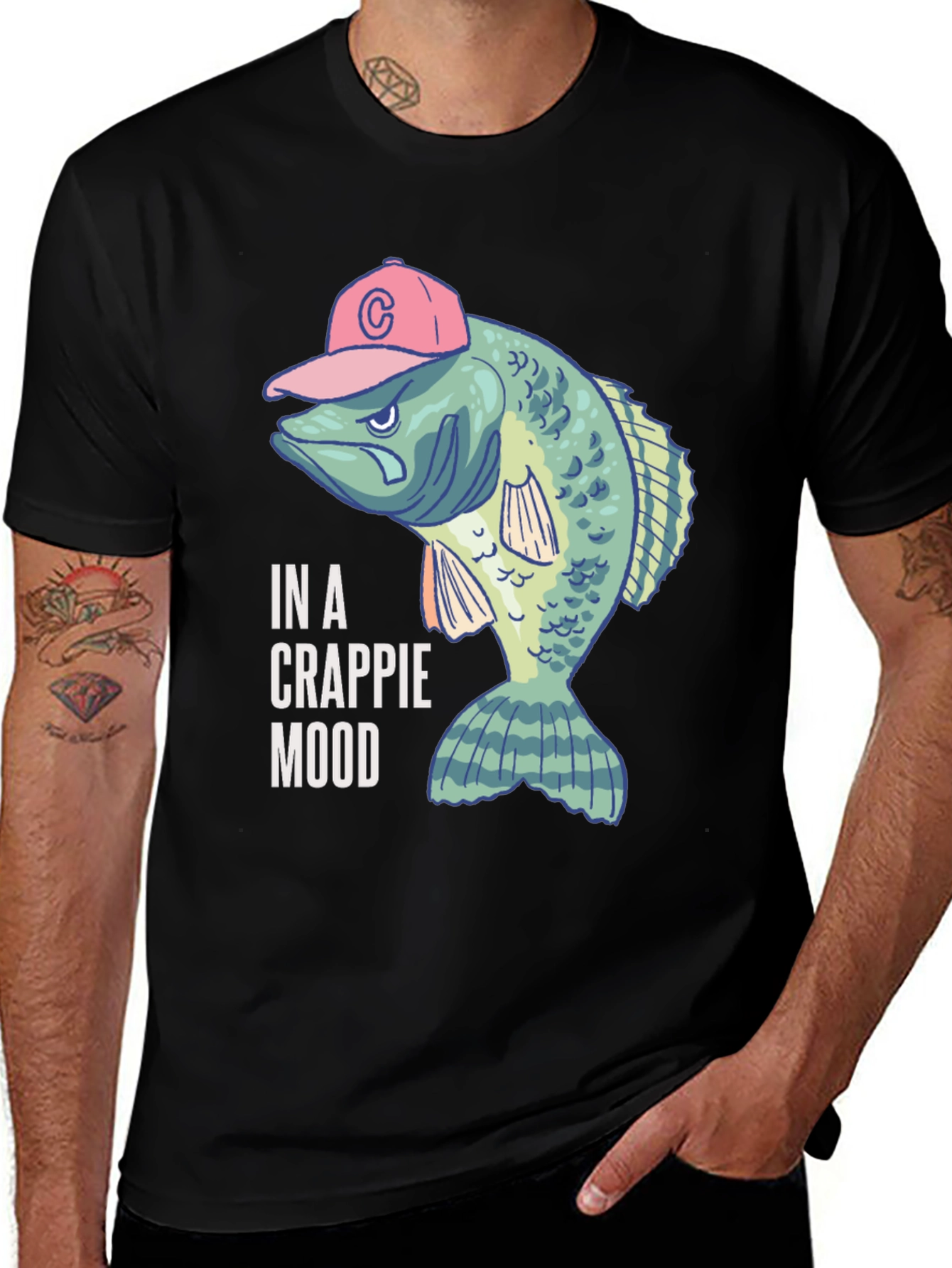 In a Crappie Mood Fishing T-Shirt