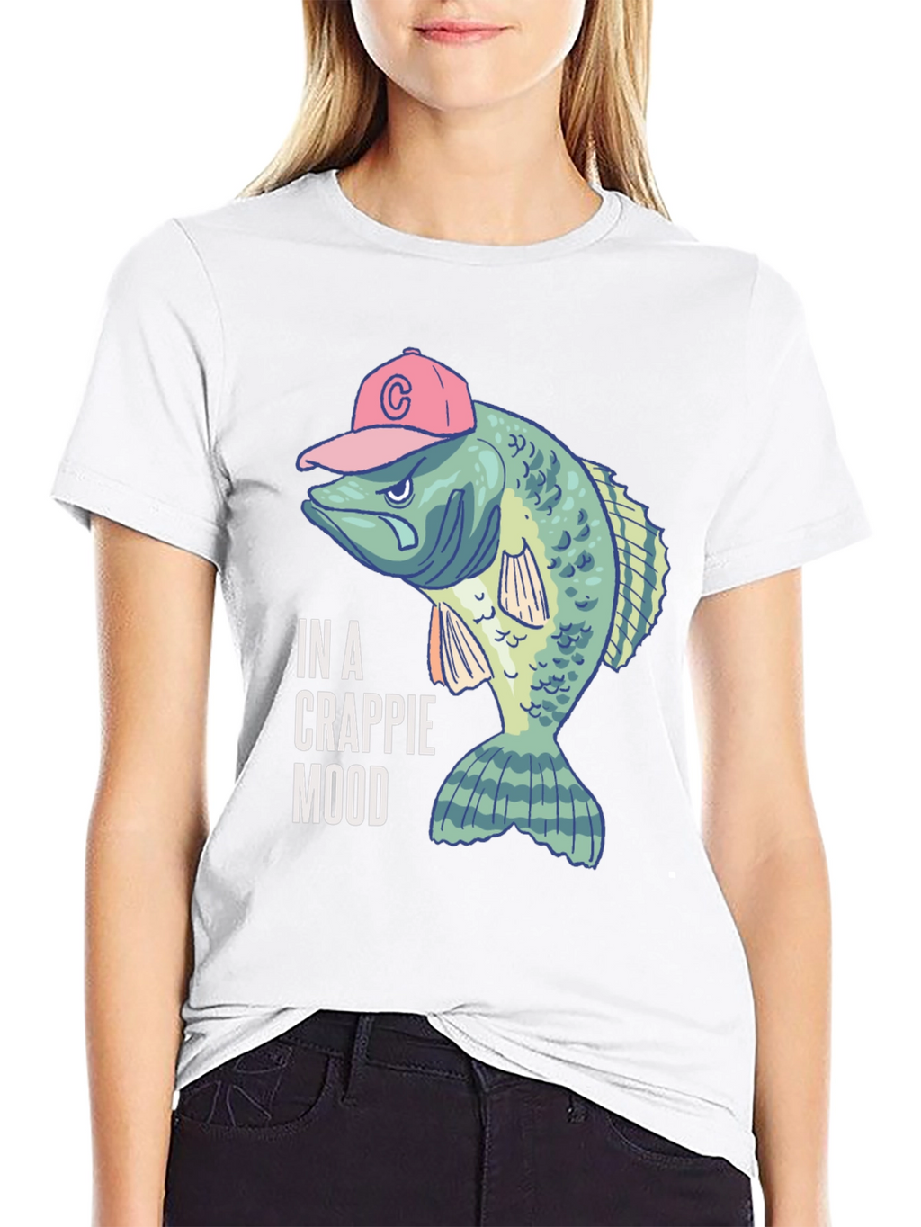 In a Crappie Mood Fishing T-Shirt