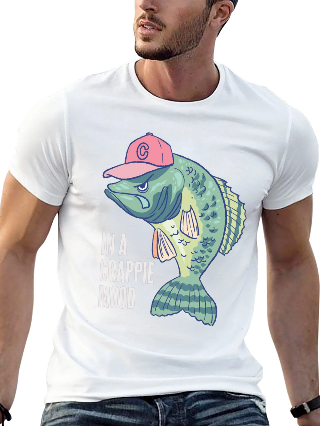 In a Crappie Mood Fishing T-Shirt