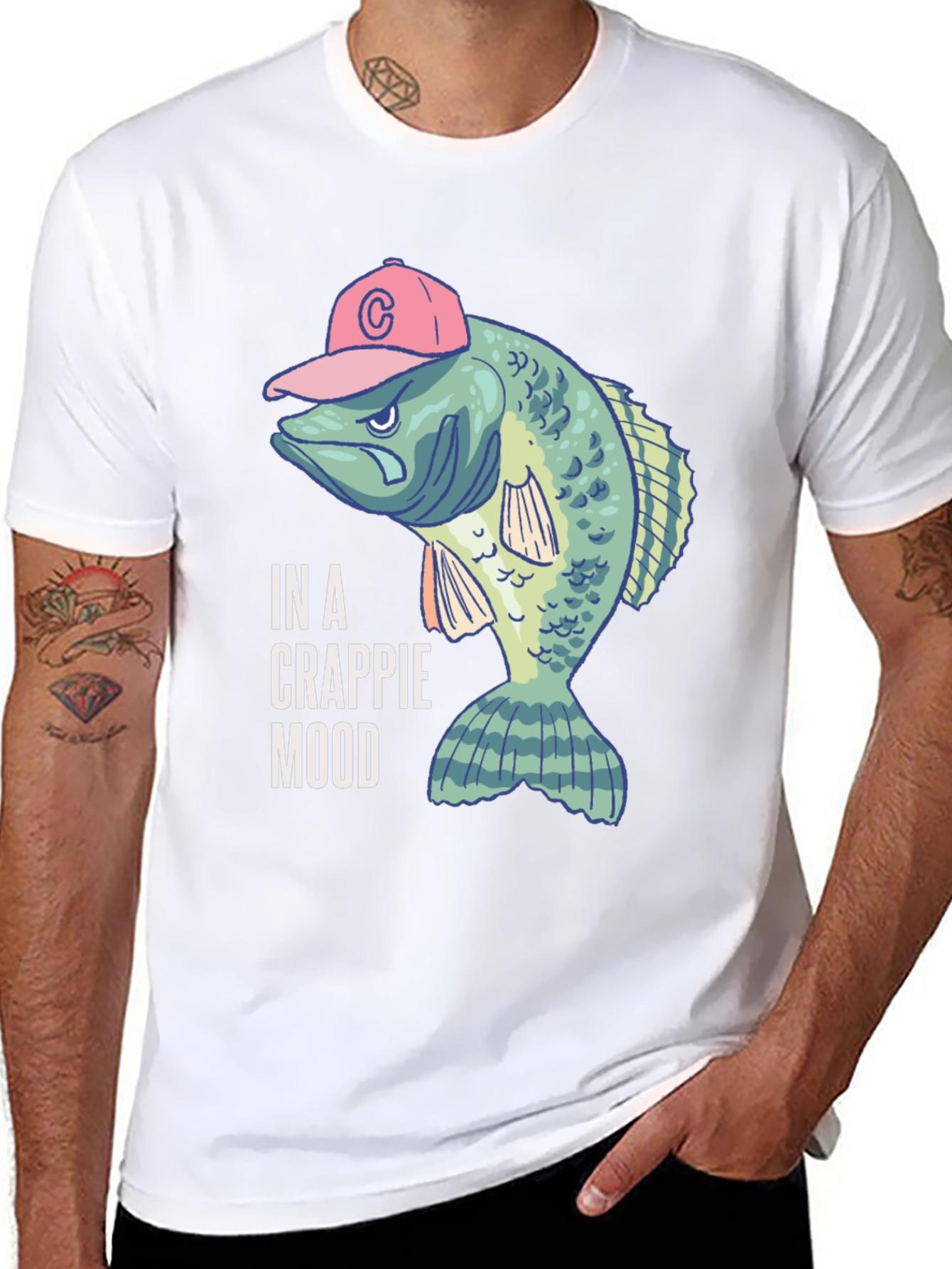 In a Crappie Mood Fishing T-Shirt