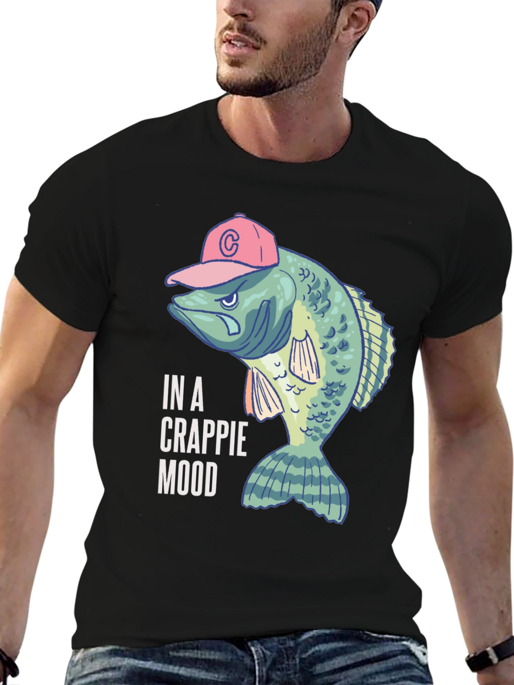 In a Crappie Mood Fishing T-Shirt
