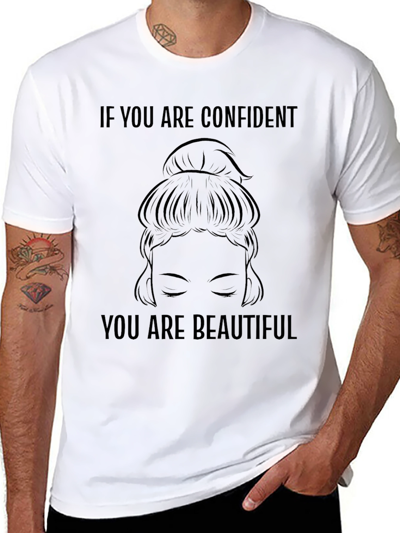 Confident Is Beautiful Graphic Tee