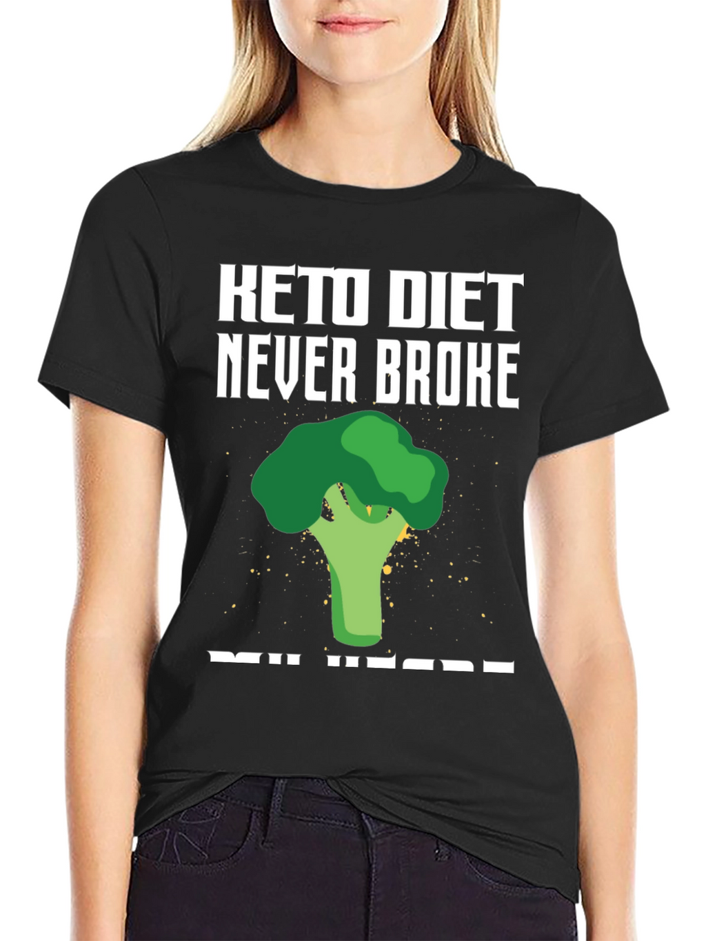 Keto Diet Broccoli Graphic T-Shirt