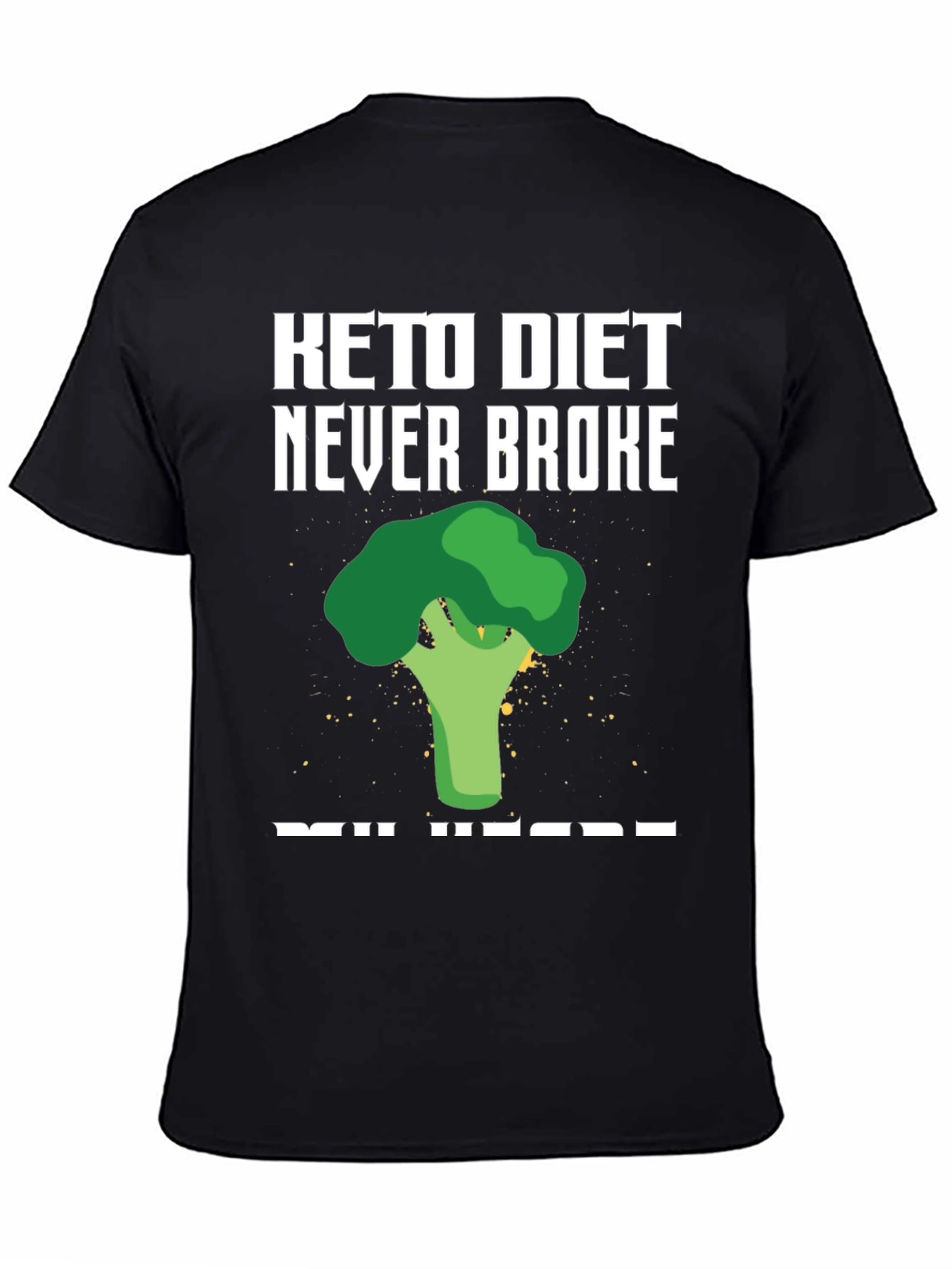 Keto Diet Broccoli Graphic T-Shirt