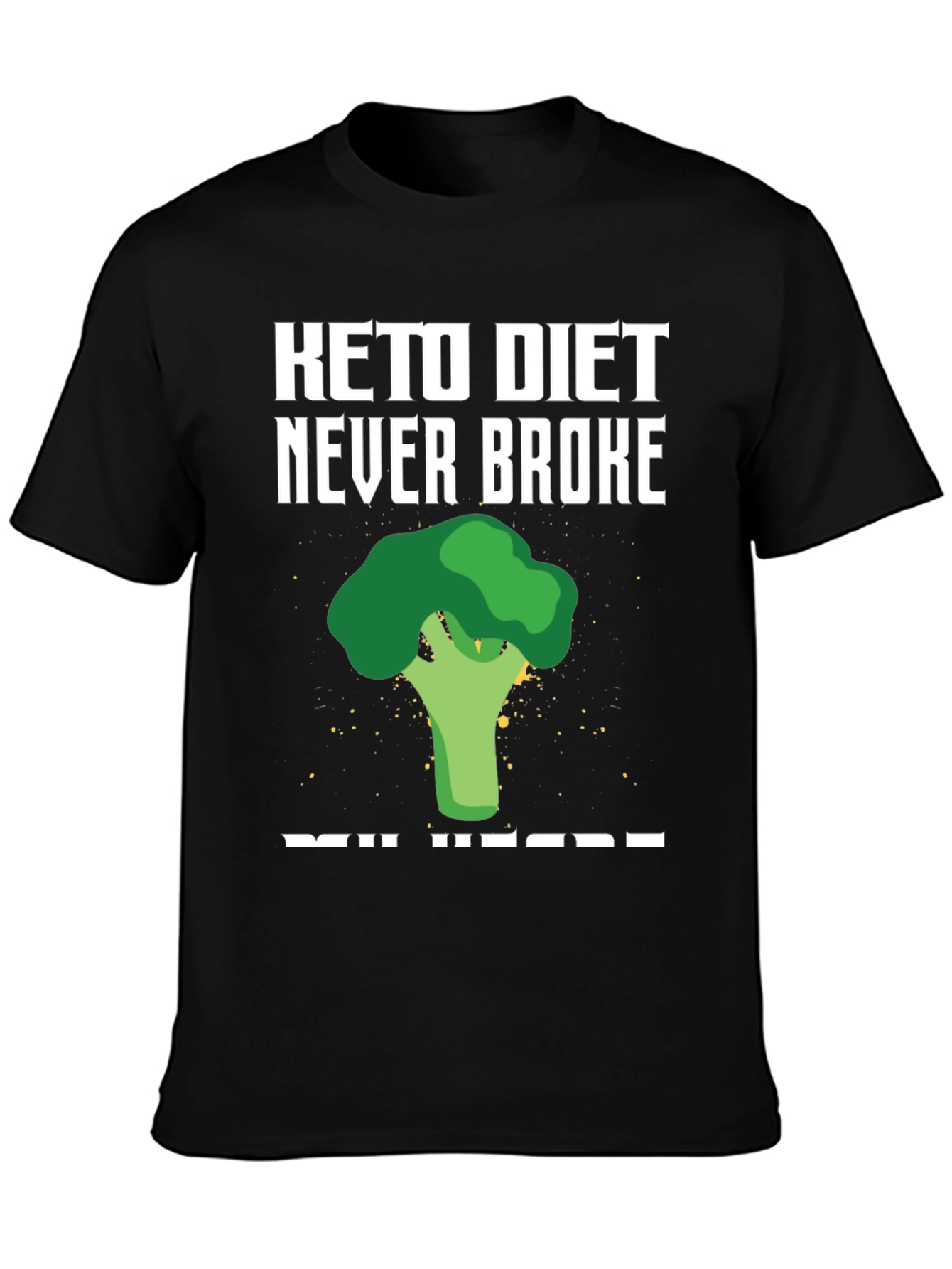 Keto Diet Broccoli Graphic T-Shirt