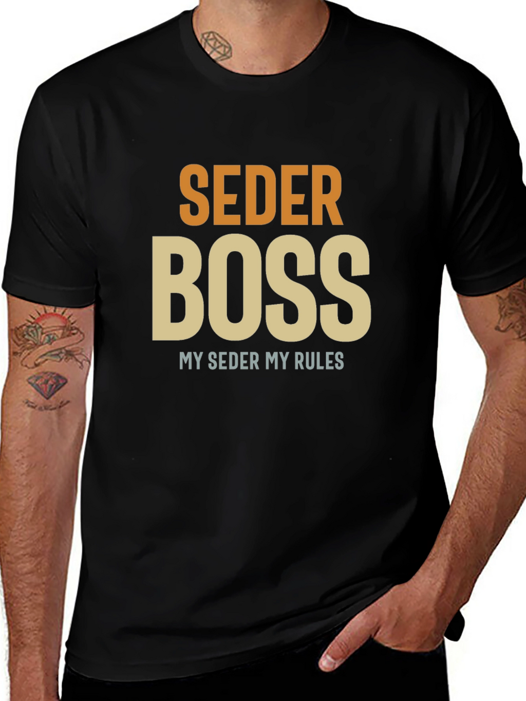 Seder Boss T-Shirt - Passover Humor Apparel