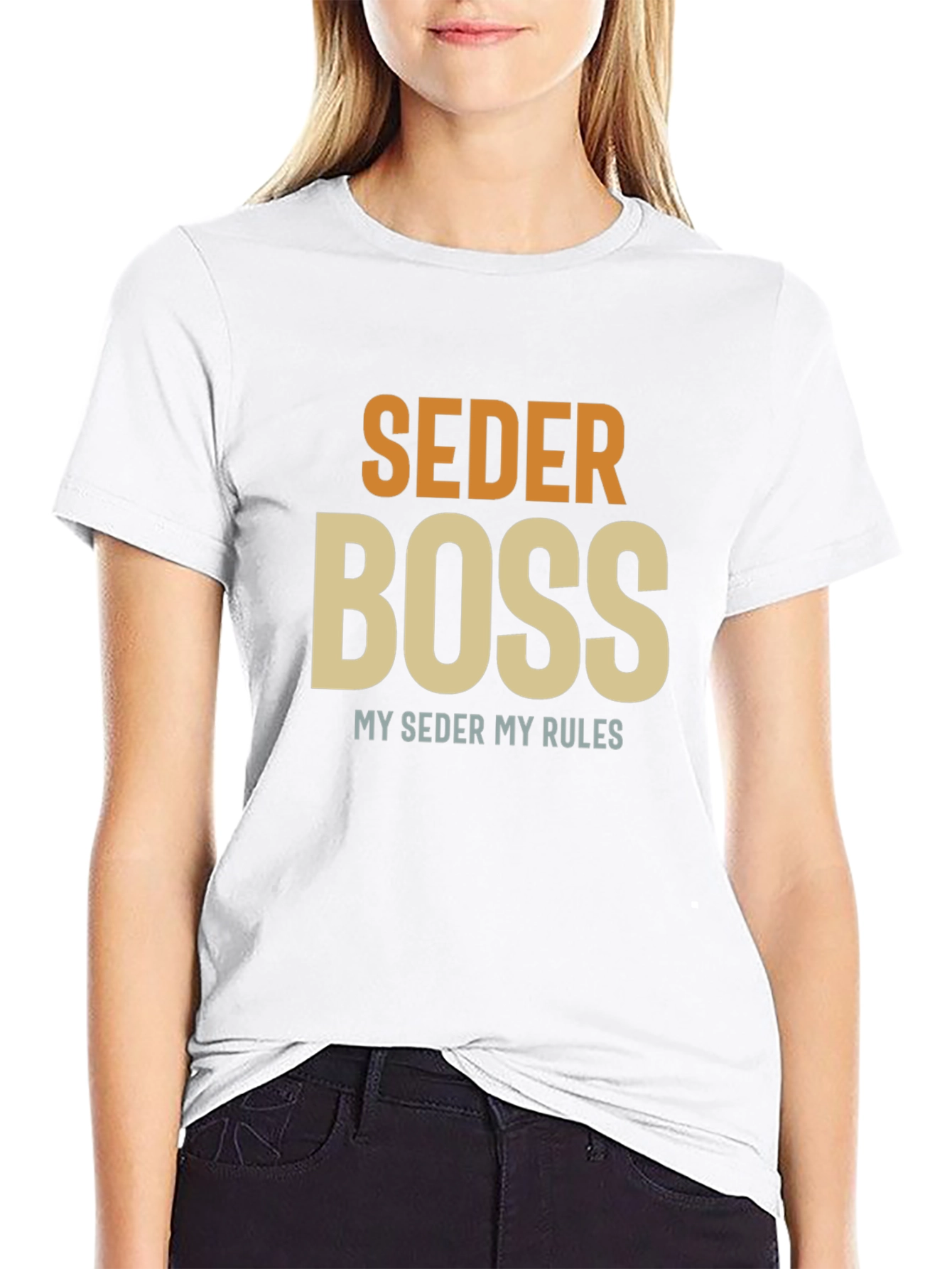 Seder Boss T-Shirt - Passover Humor Apparel