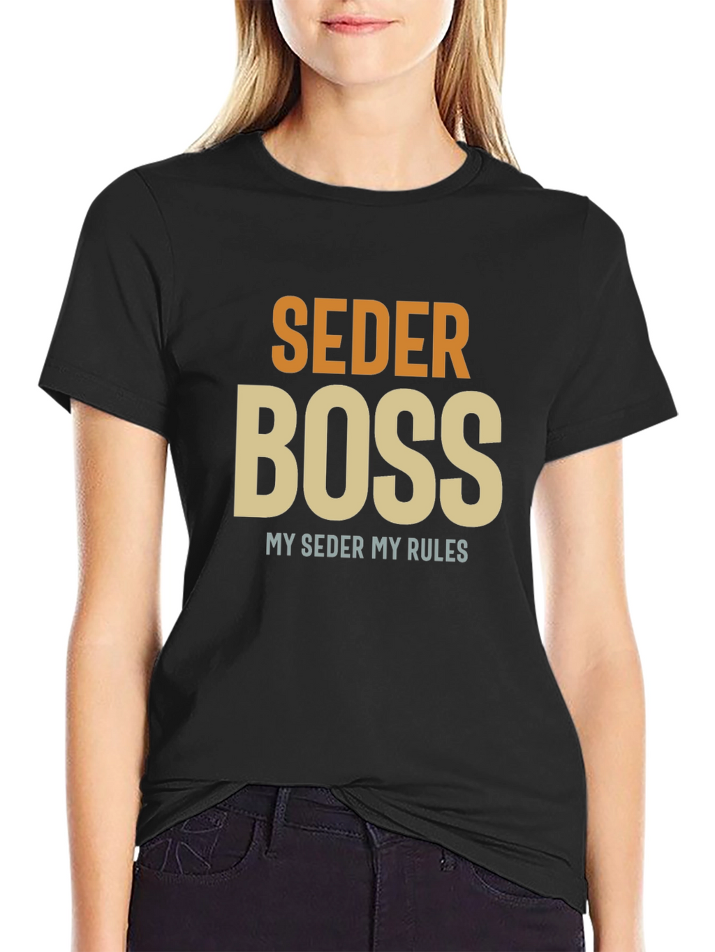 Seder Boss T-Shirt - Passover Humor Apparel