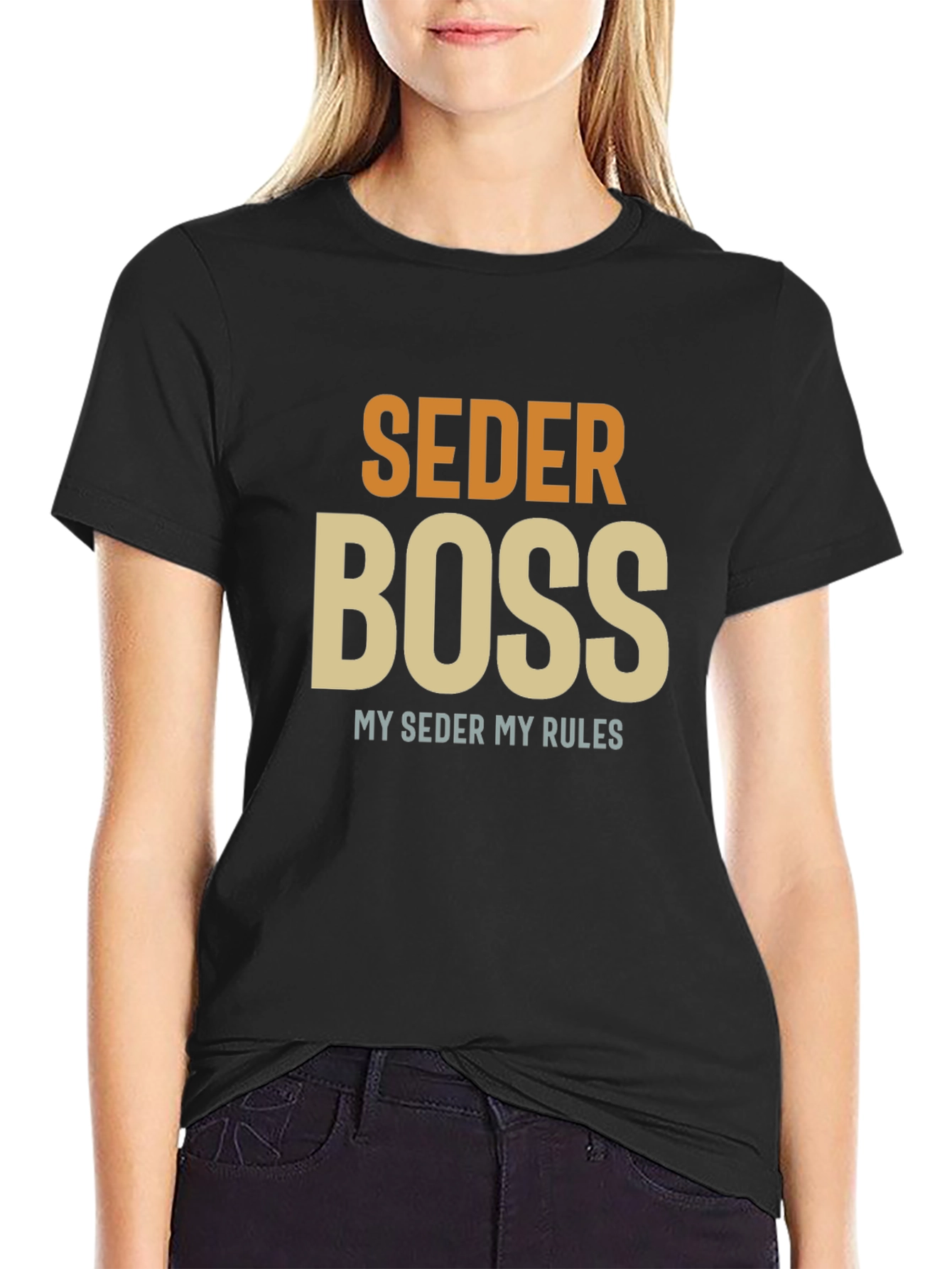 Seder Boss T-Shirt - Passover Humor Apparel