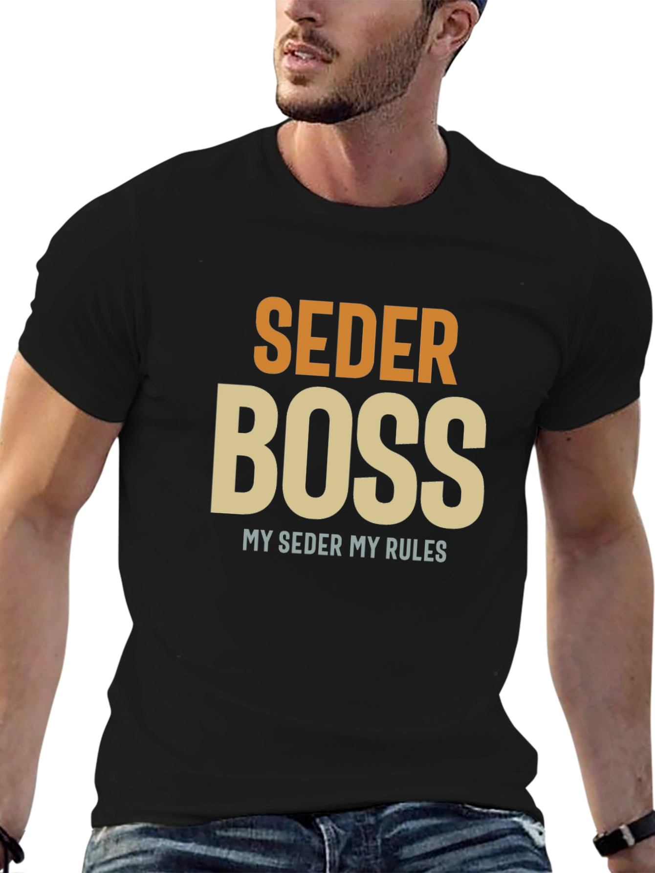 Seder Boss T-Shirt - Passover Humor Apparel
