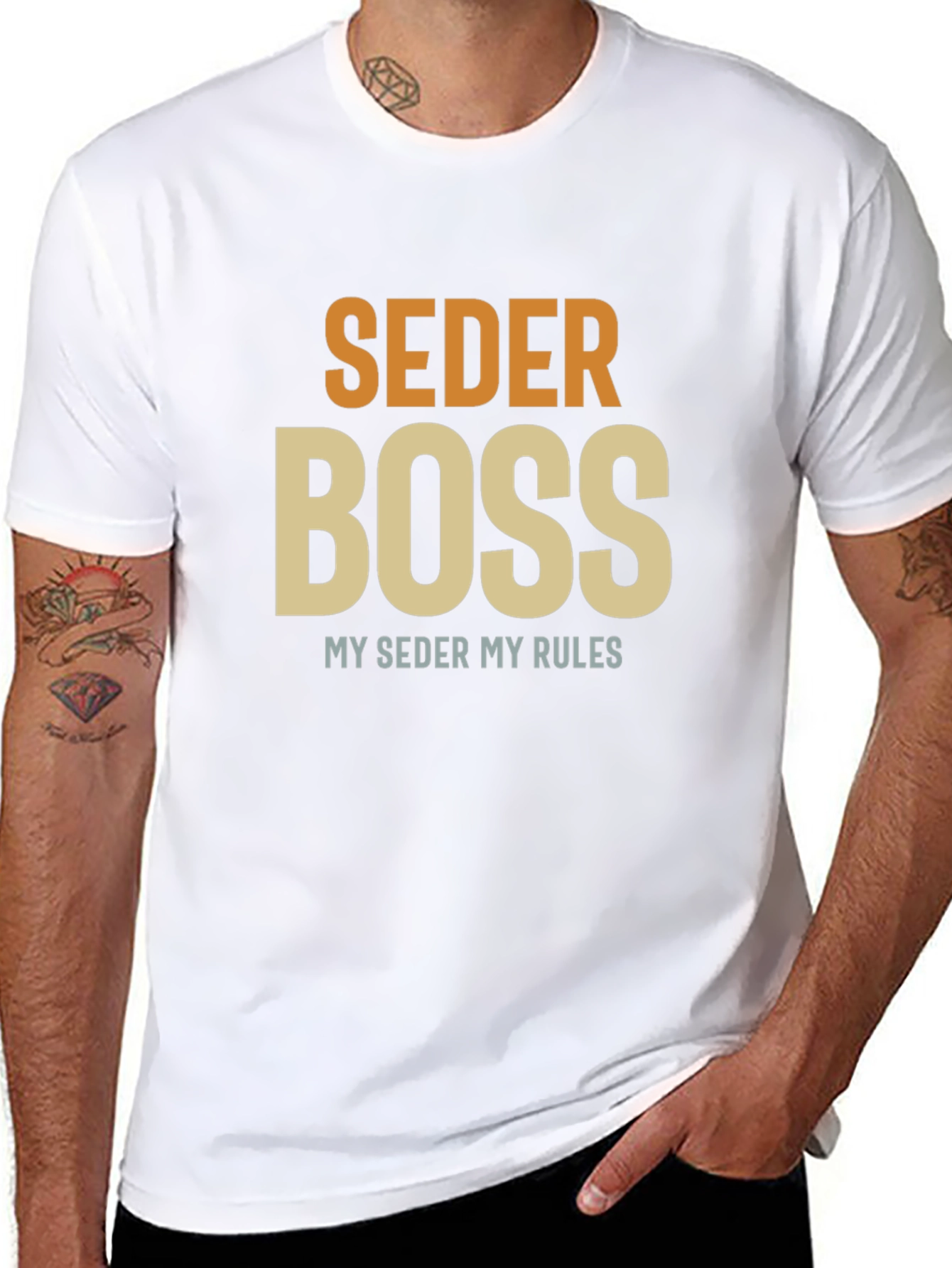 Seder Boss T-Shirt - Passover Humor Apparel
