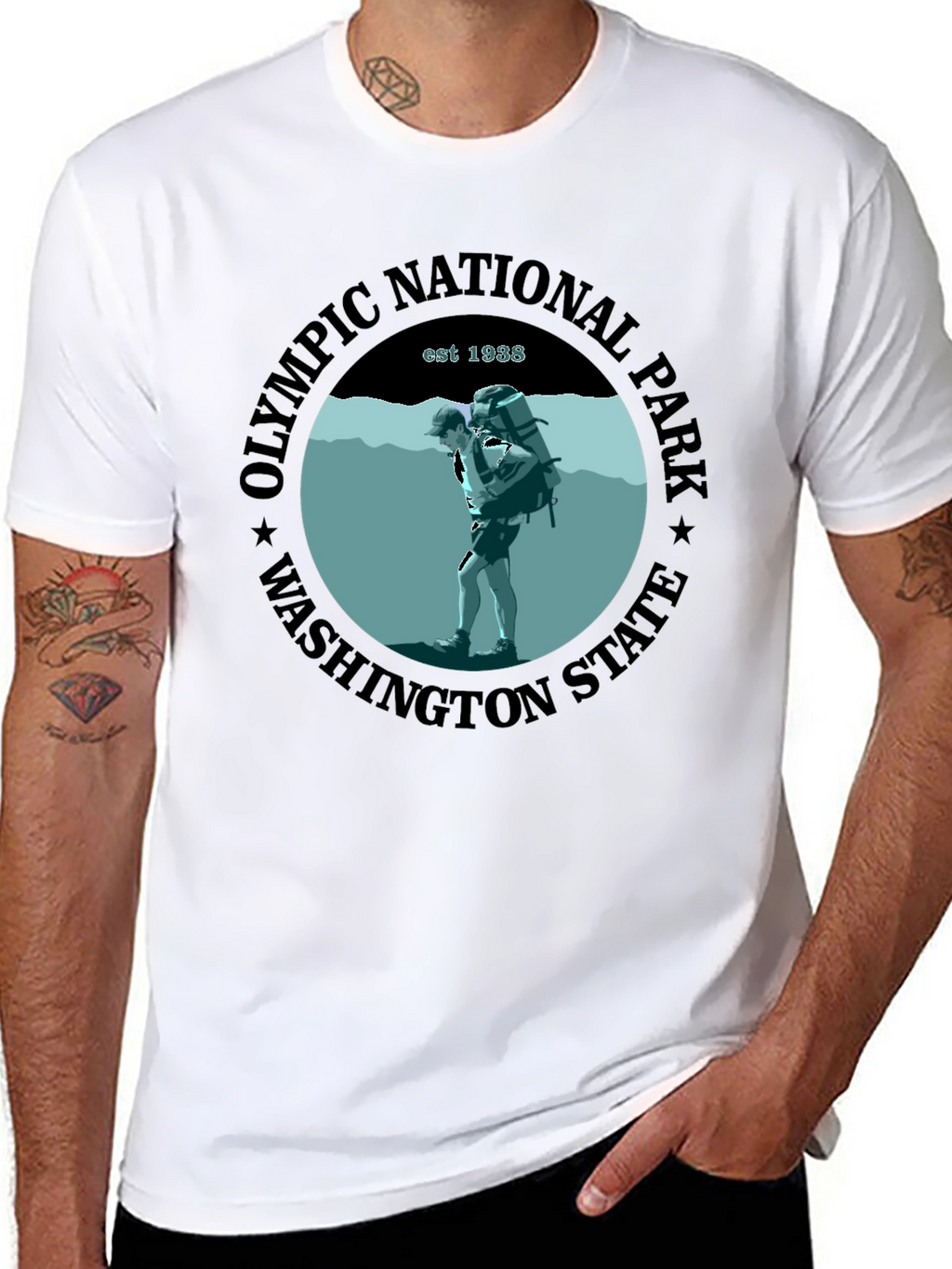 Olympic National Park T-Shirt - Washington State Est. 1938