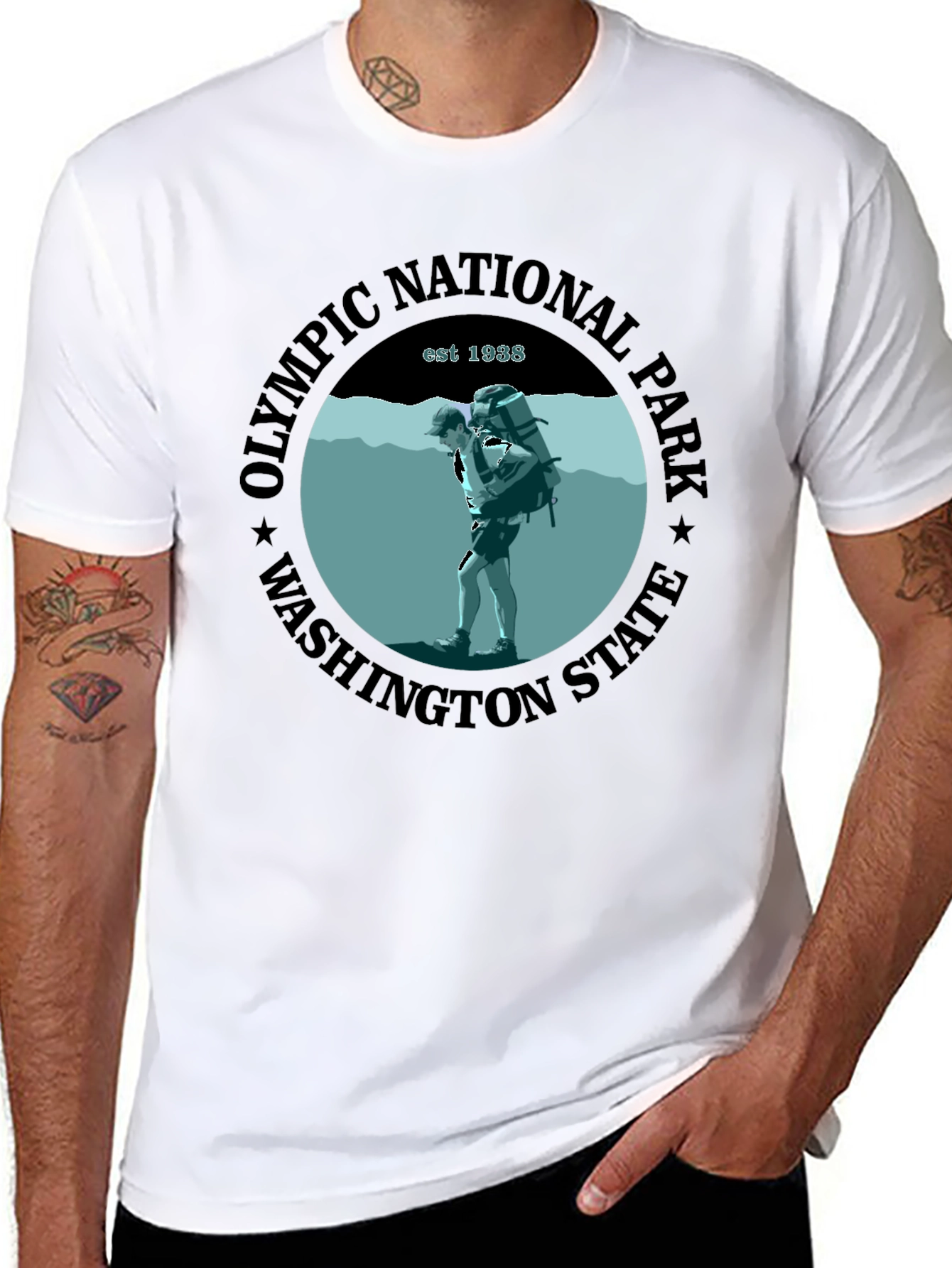 Olympic National Park T-Shirt - Washington State Est. 1938