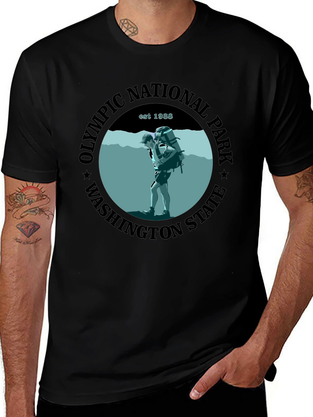 Olympic National Park T-Shirt - Washington State Est. 1938