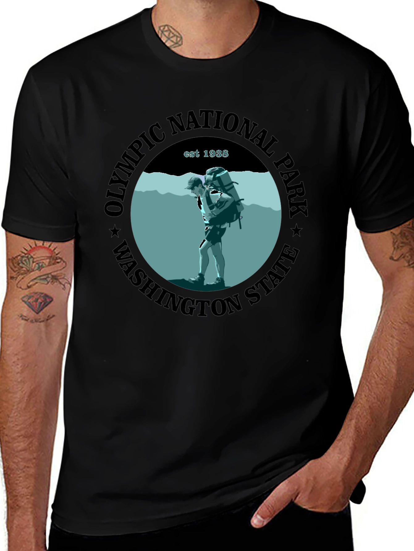 Olympic National Park T-Shirt - Washington State Est. 1938