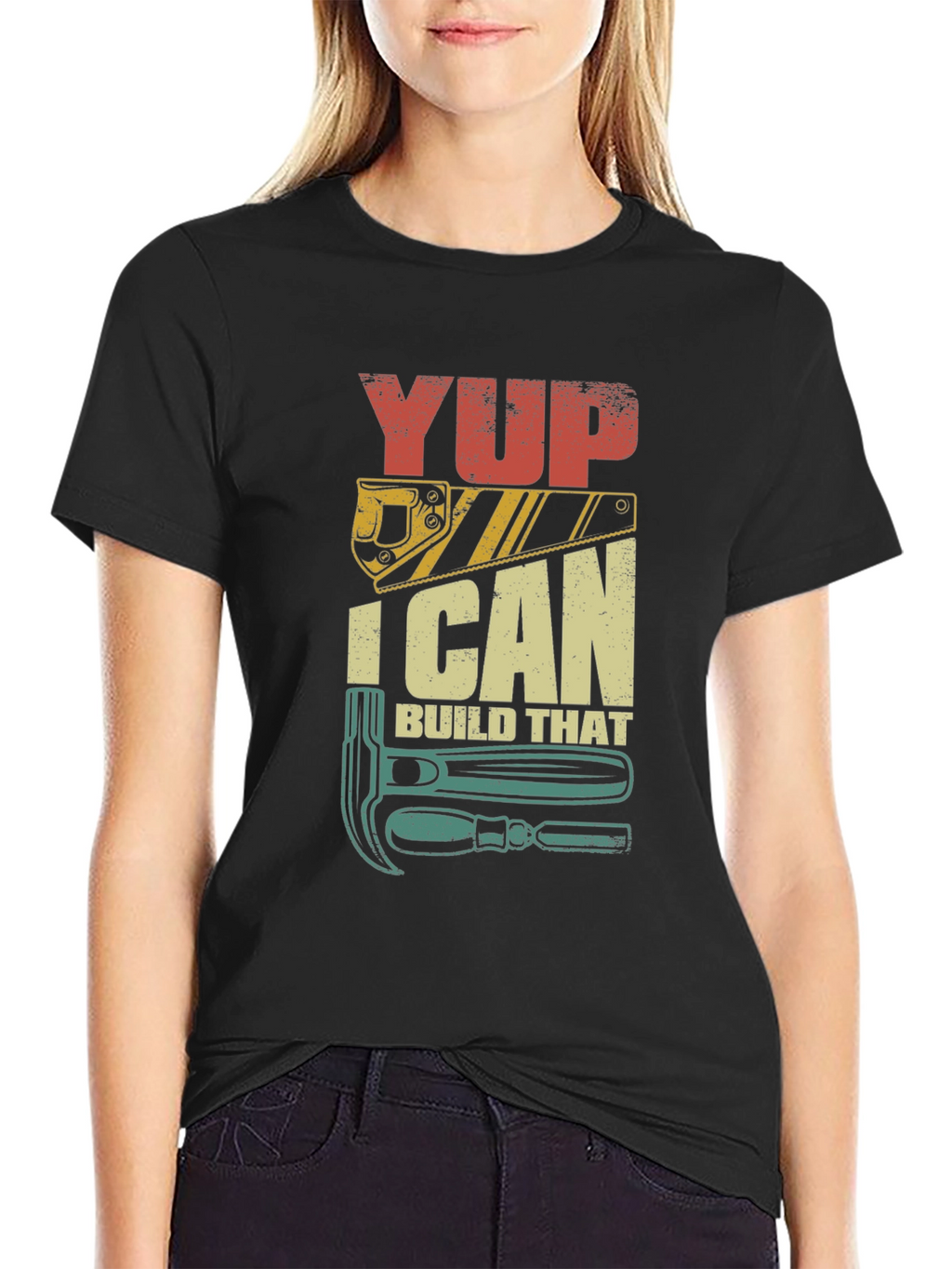 Yup I Can Build That - Mens Graphic T-Shirt