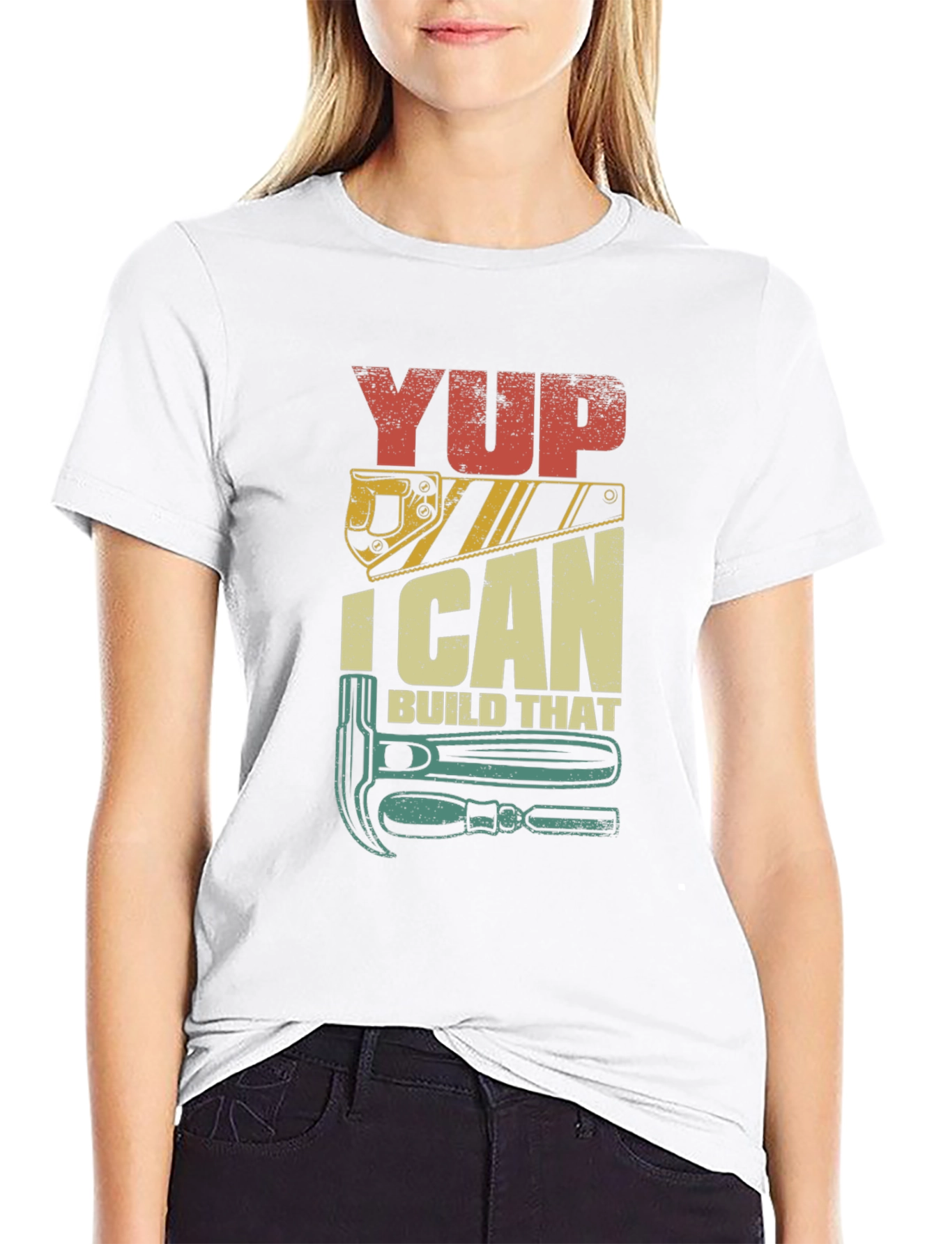 Yup I Can Build That - Mens Graphic T-Shirt