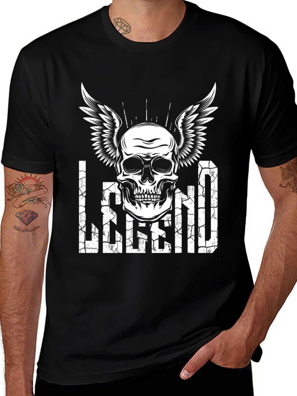 Legend Skull Winged T-Shirt