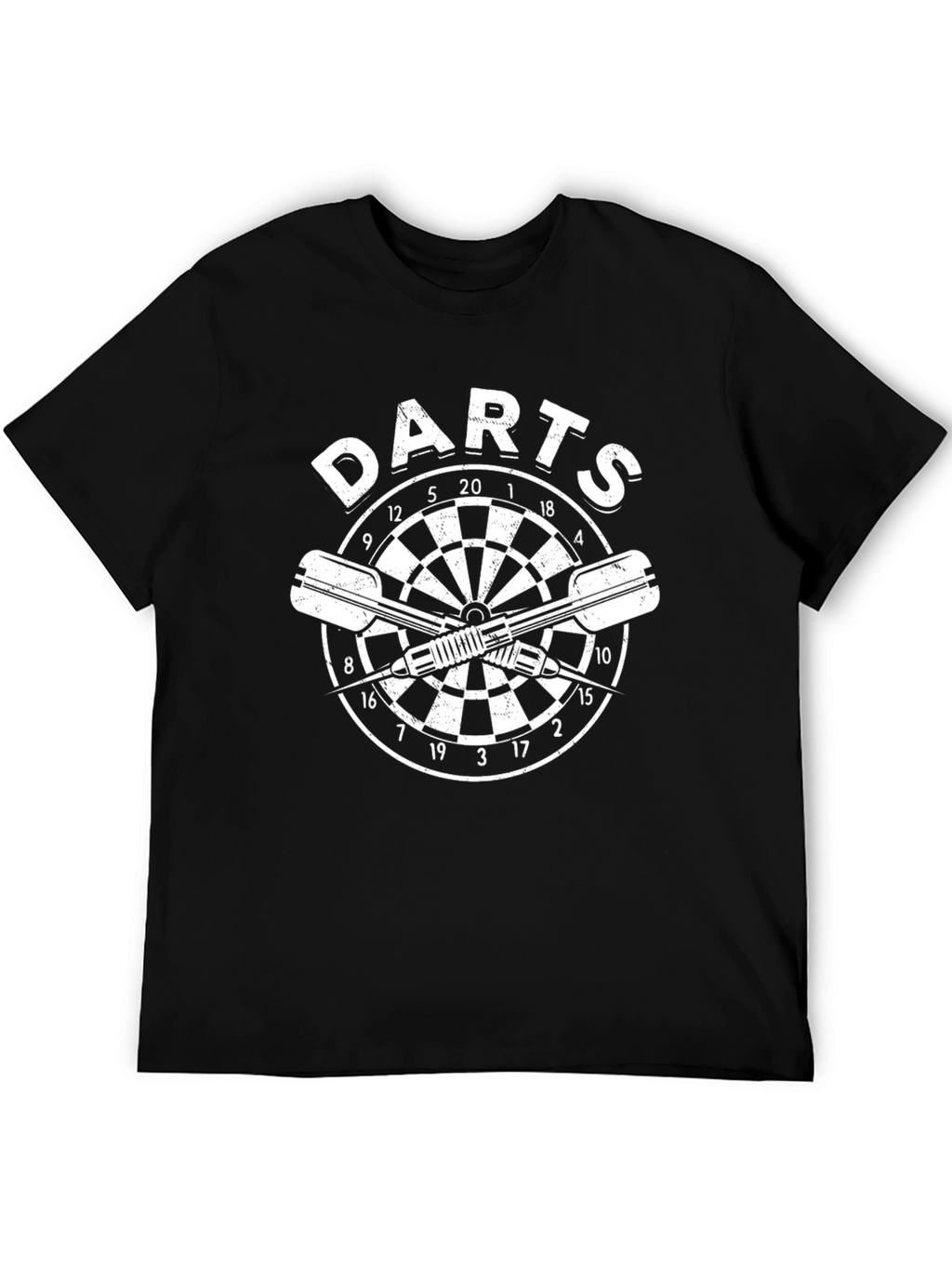 Mens Darts T-Shirt - Dartboard Graphic Tee