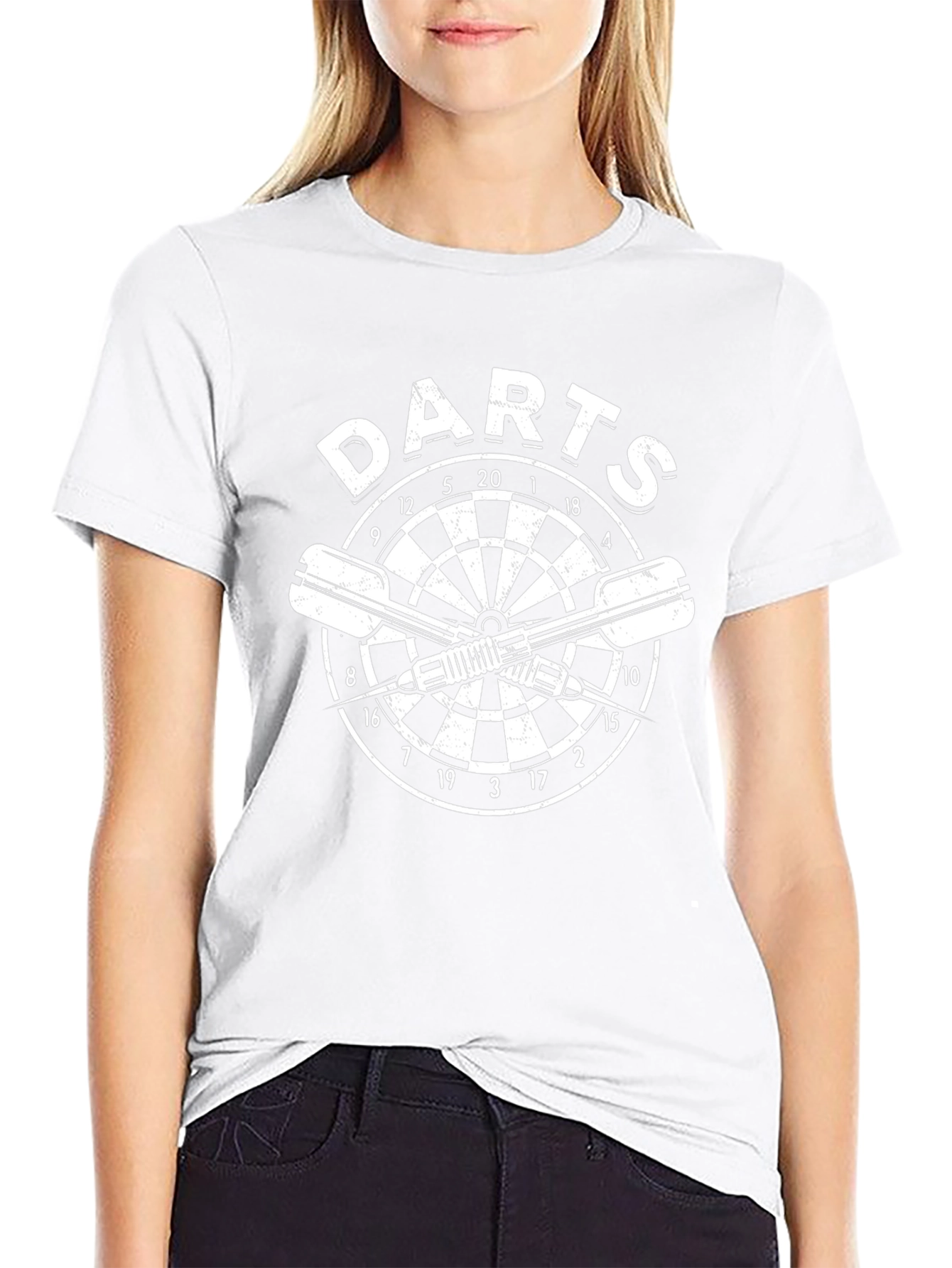 Mens Darts T-Shirt - Dartboard Graphic Tee