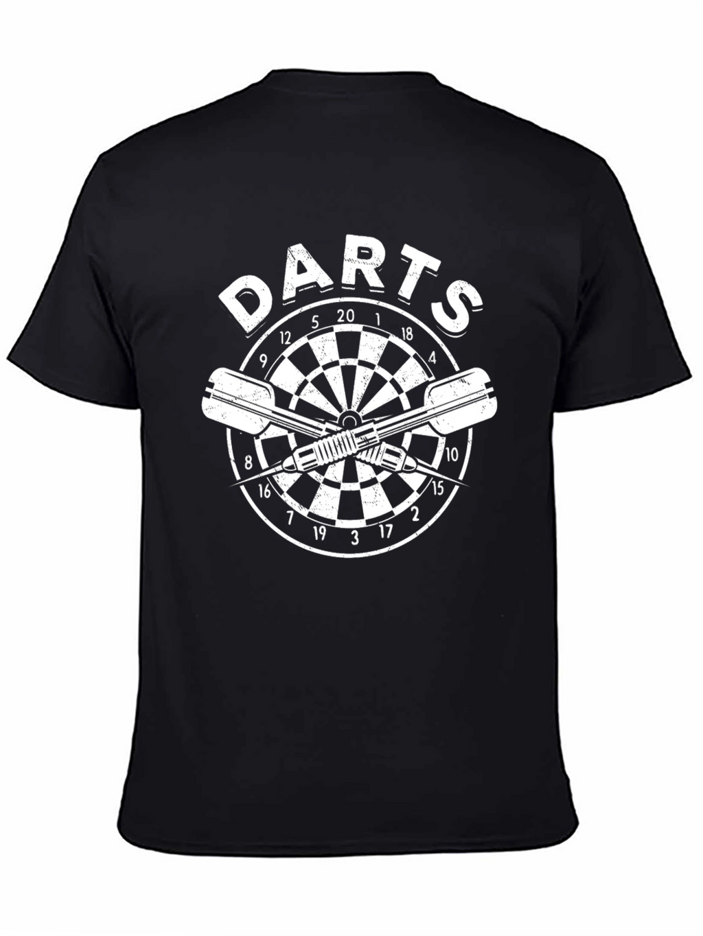Mens Darts T-Shirt - Dartboard Graphic Tee