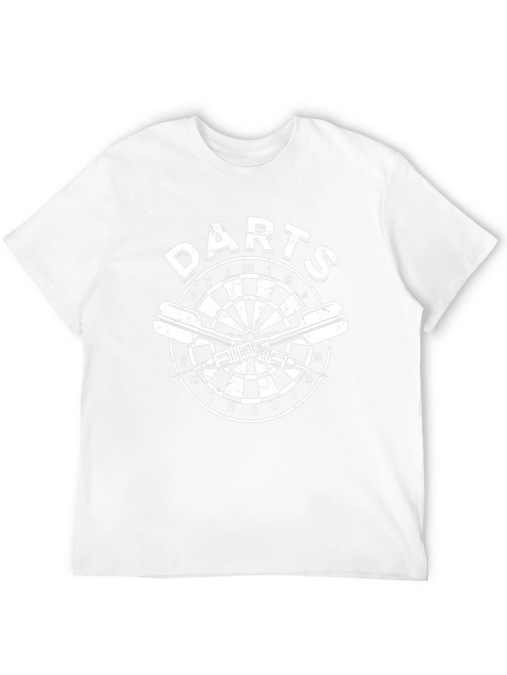 Mens Darts T-Shirt - Dartboard Graphic Tee