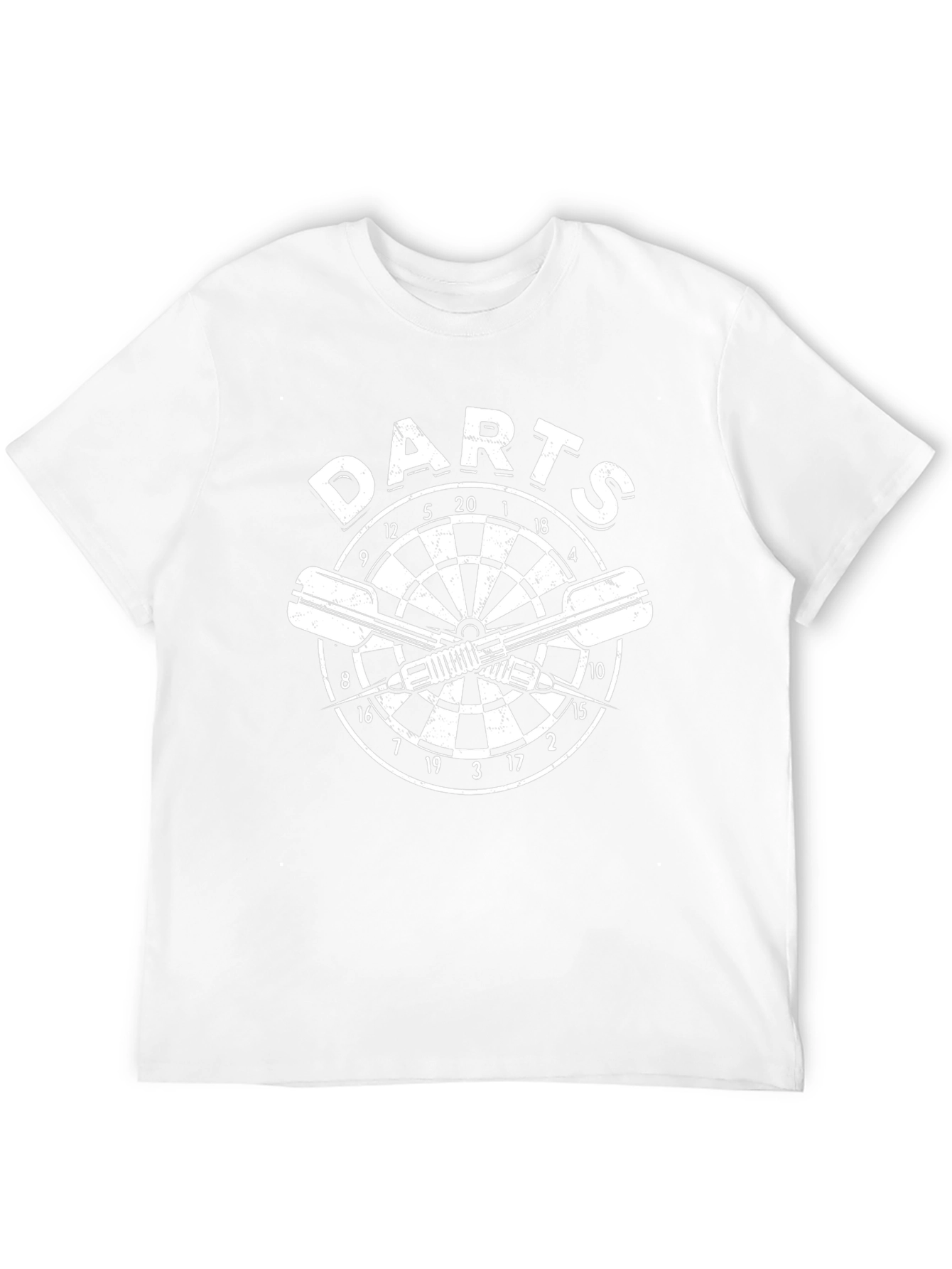 Mens Darts T-Shirt - Dartboard Graphic Tee