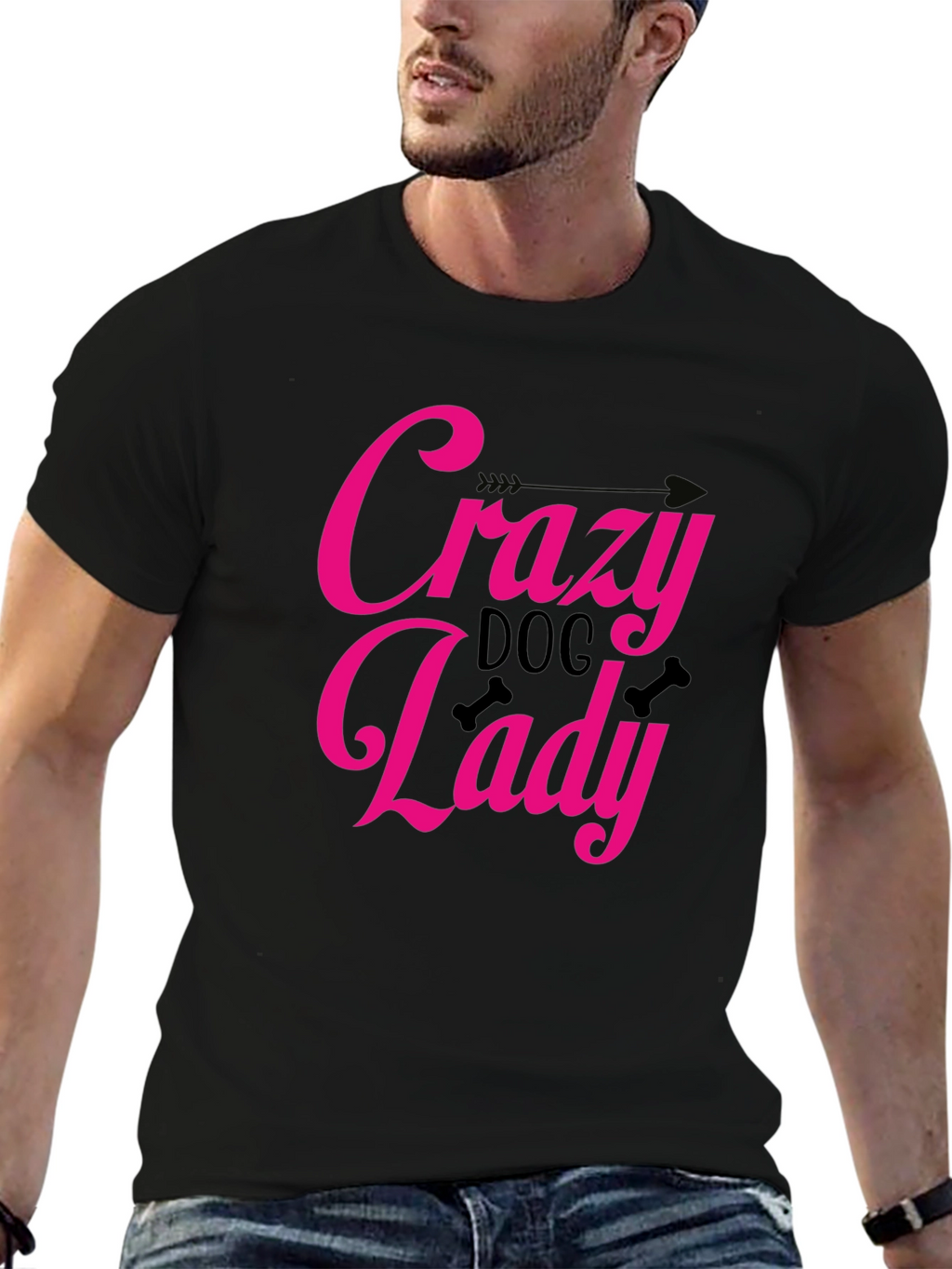 Crazy Dog Lady Graphic T-Shirt