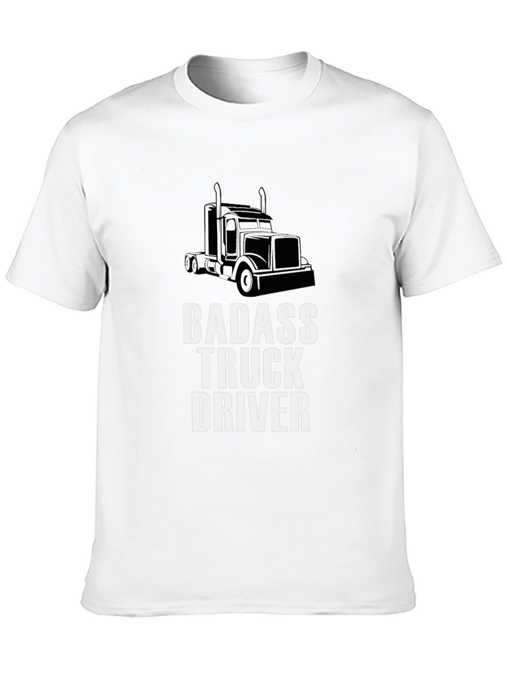 Badass Truck Driver Graphic Tee - Black