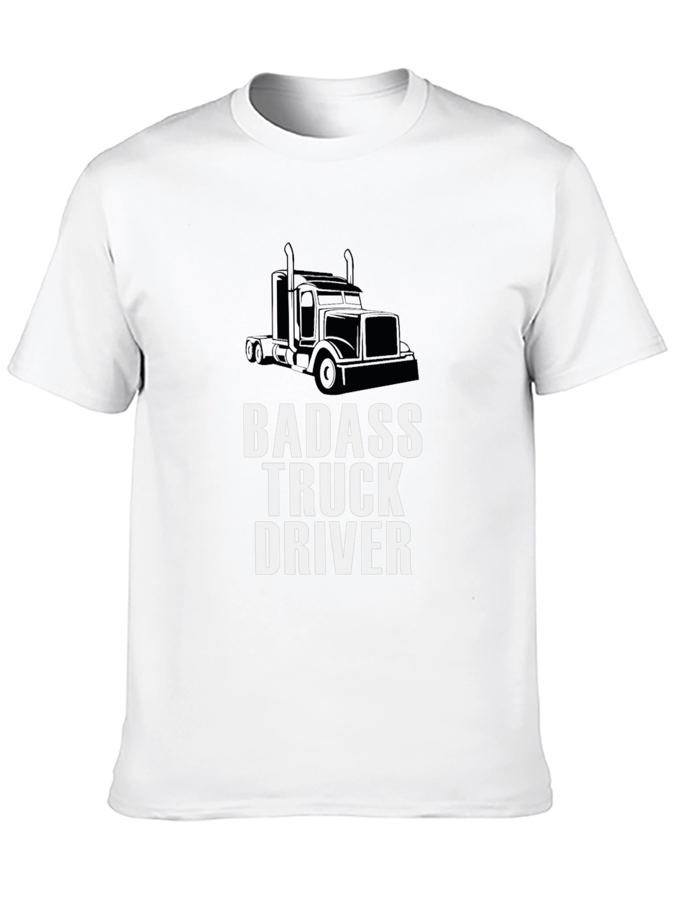 Badass Truck Driver Graphic Tee - Black