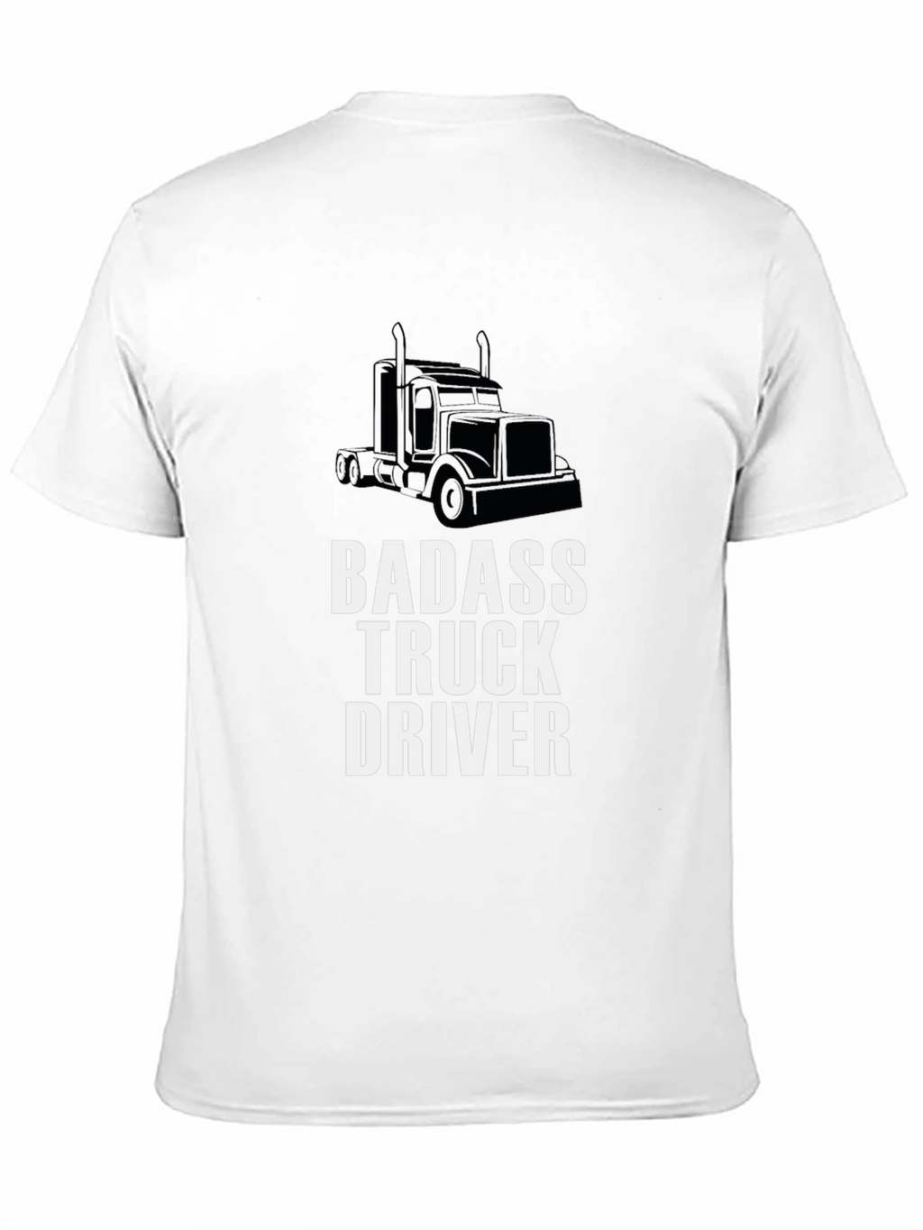 Badass Truck Driver Graphic Tee - Black