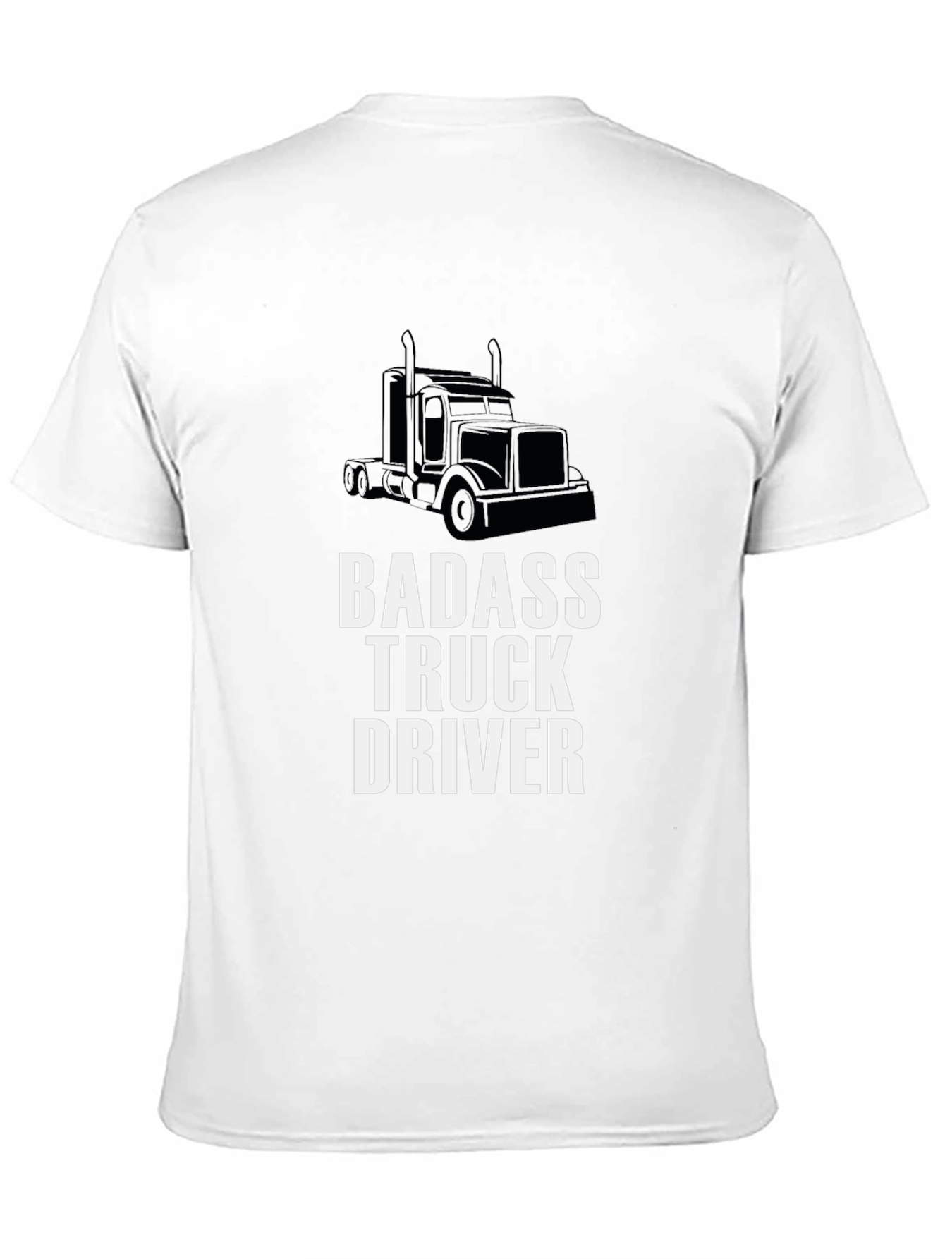 Badass Truck Driver Graphic Tee - Black