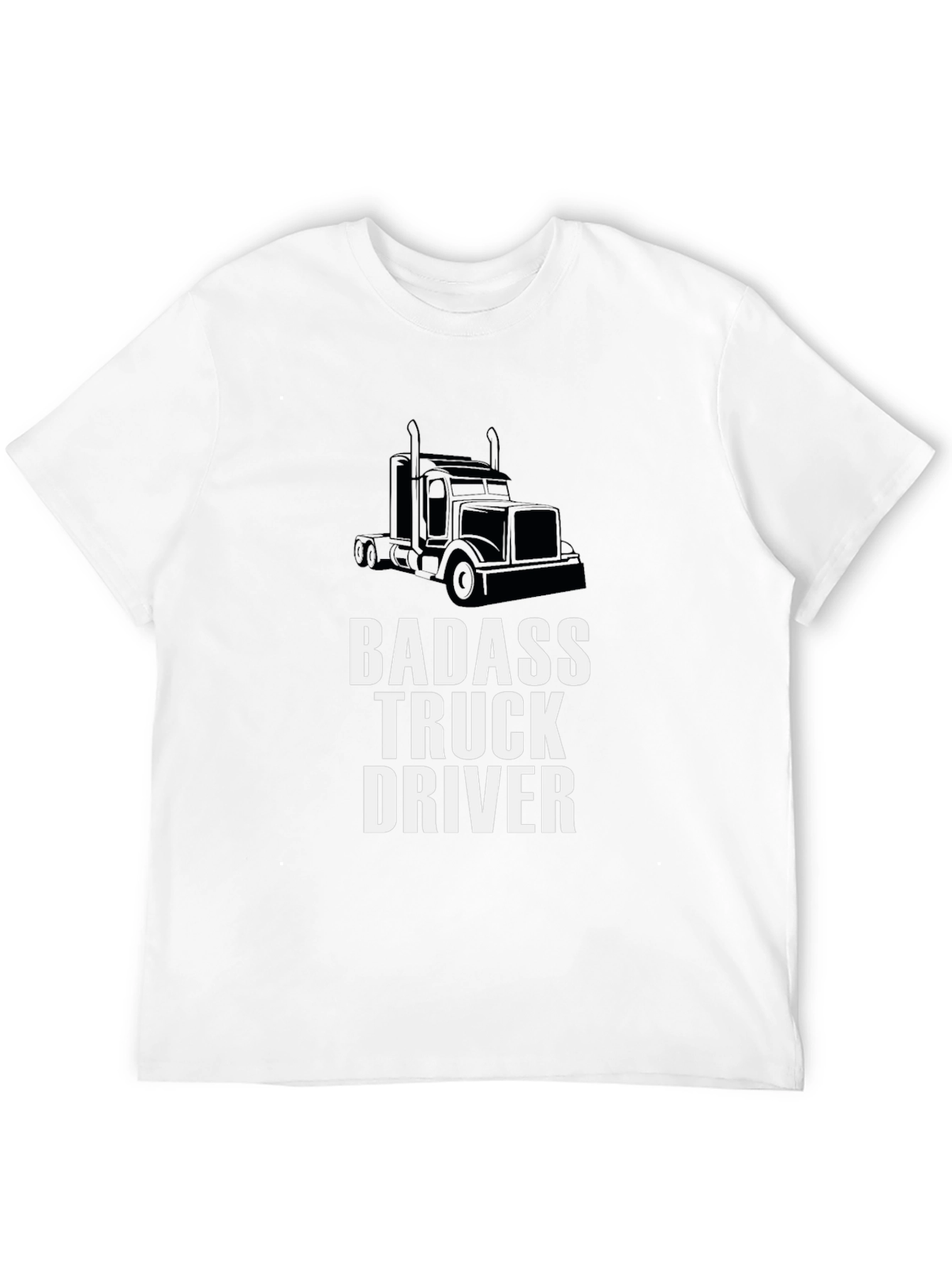Badass Truck Driver Graphic Tee - Black