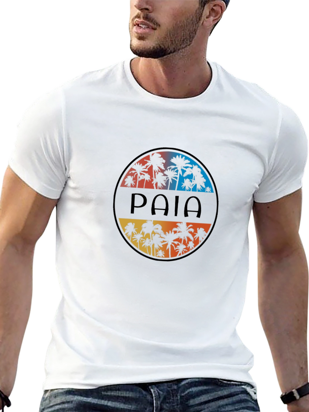 Paia Palm Tree Sunset T-Shirt