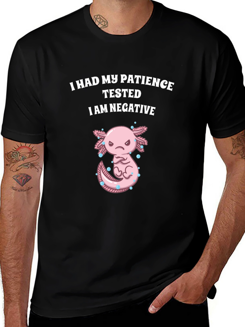 Funny Axolotl Patience Tested T-Shirt