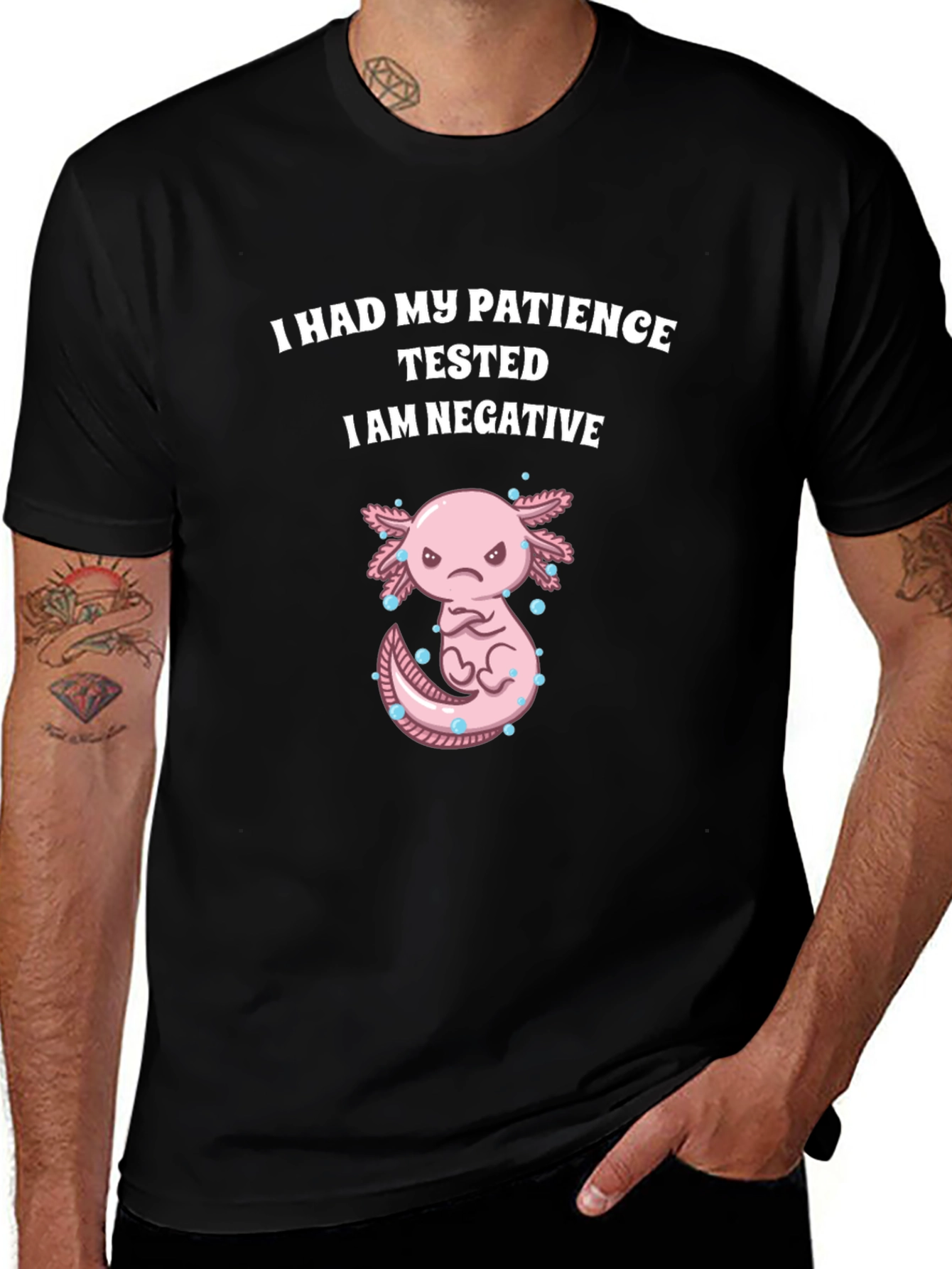 Funny Axolotl Patience Tested T-Shirt