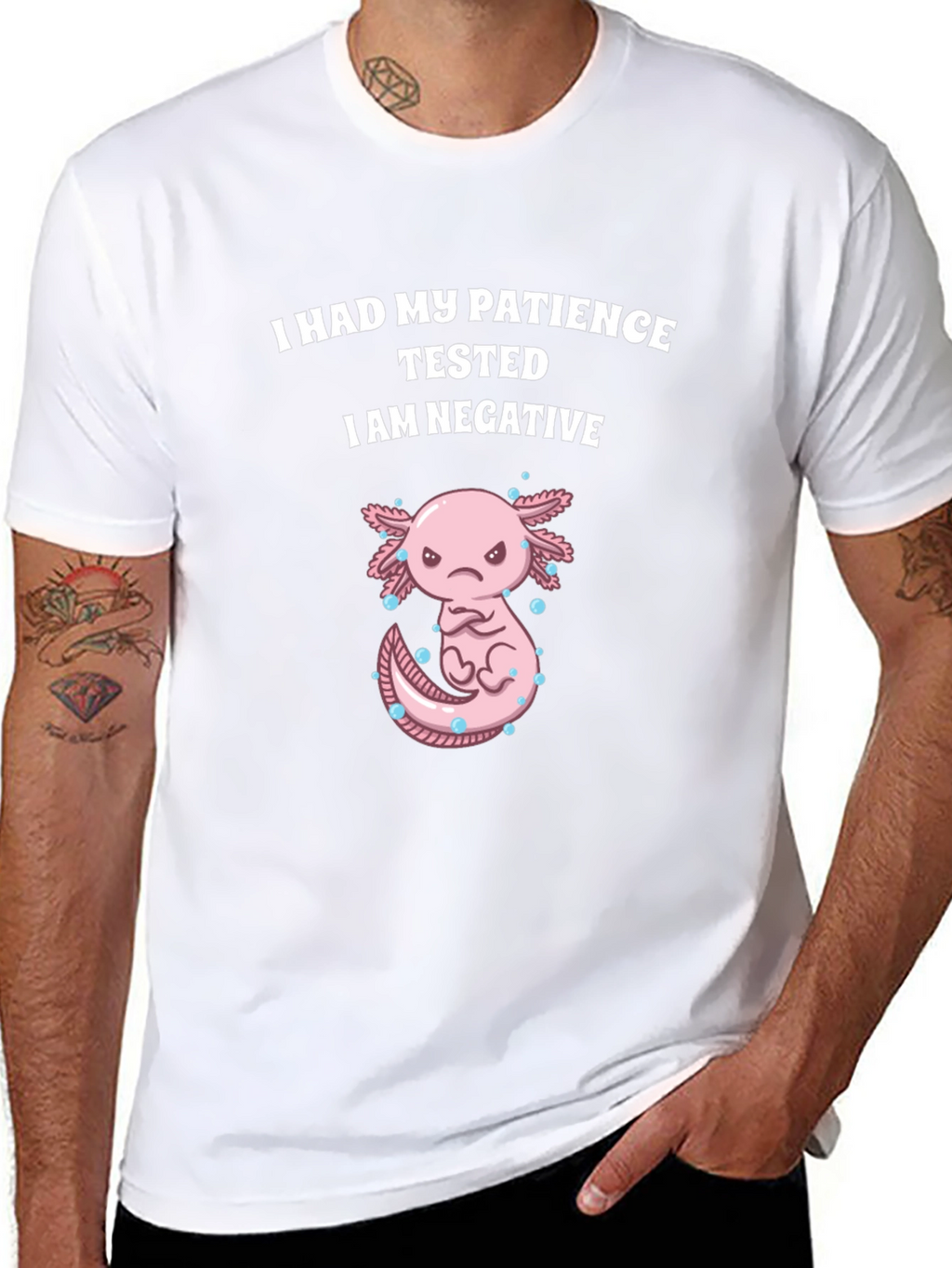 Funny Axolotl Patience Tested T-Shirt