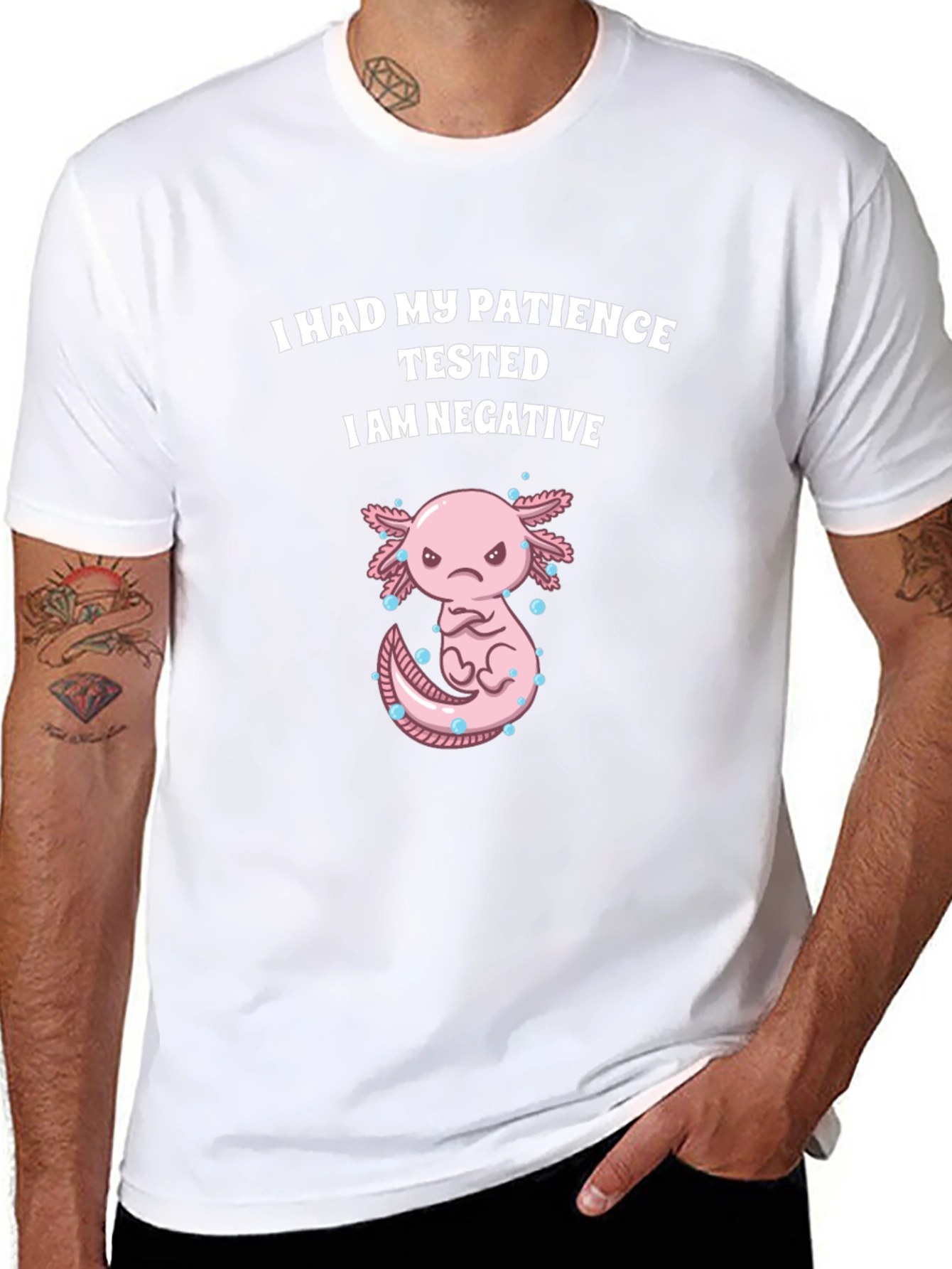 Funny Axolotl Patience Tested T-Shirt