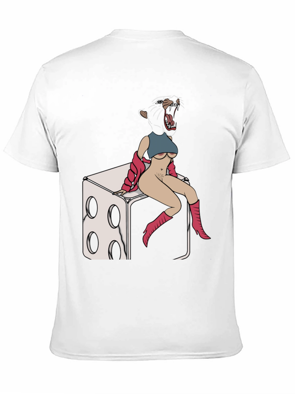 Panther Woman Dice T-Shirt - Edgy Graphic Tee