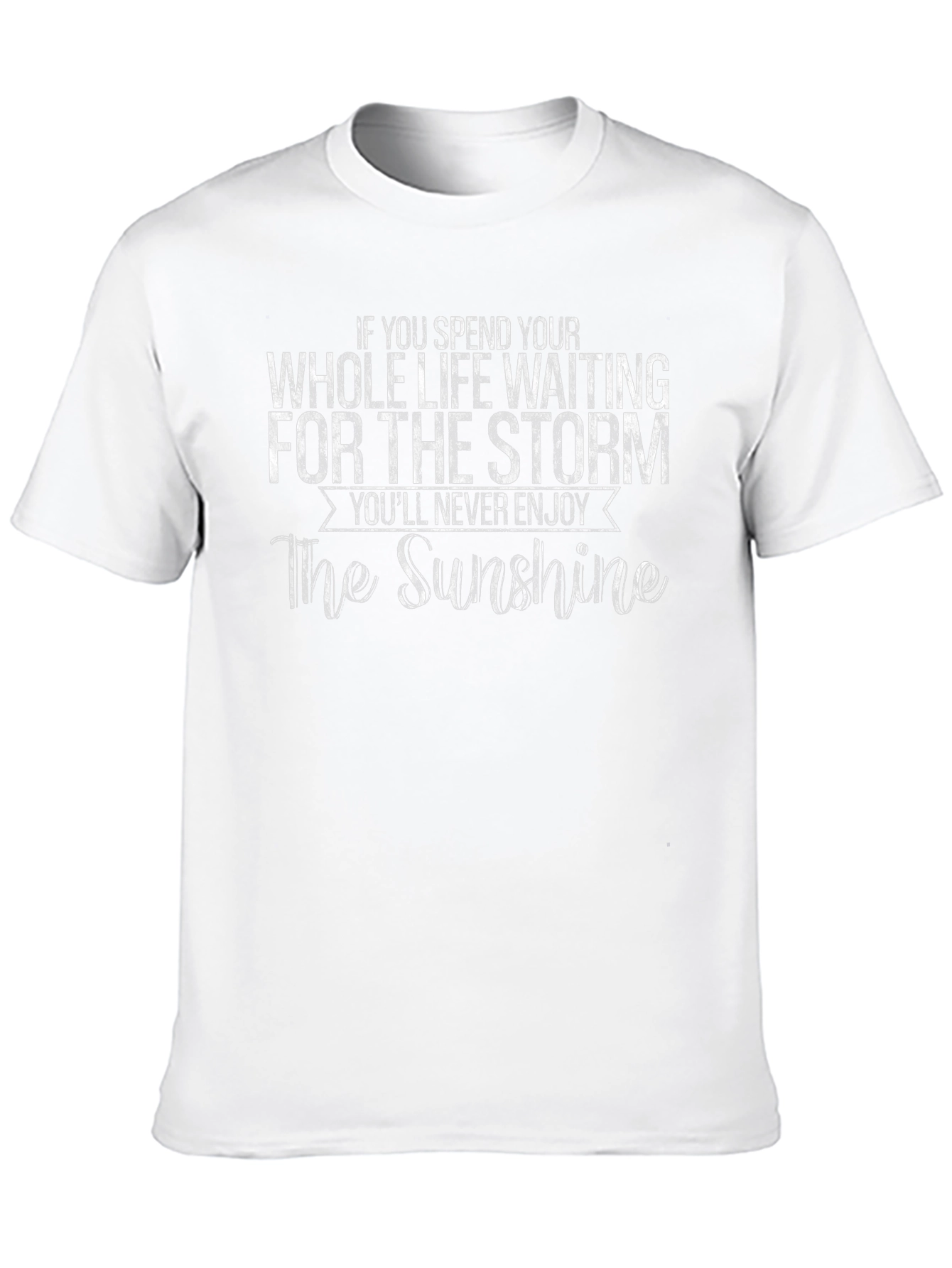 Inspirational Quote Graphic T-Shirt - Enjoy the Sunshine