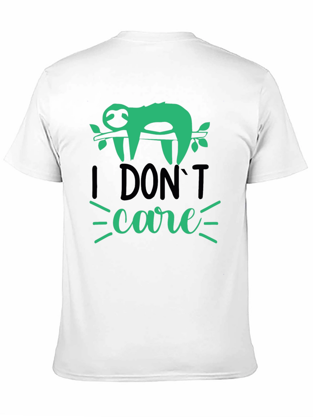 I Dont Care Sloth T-Shirt - Funny Graphic Tee