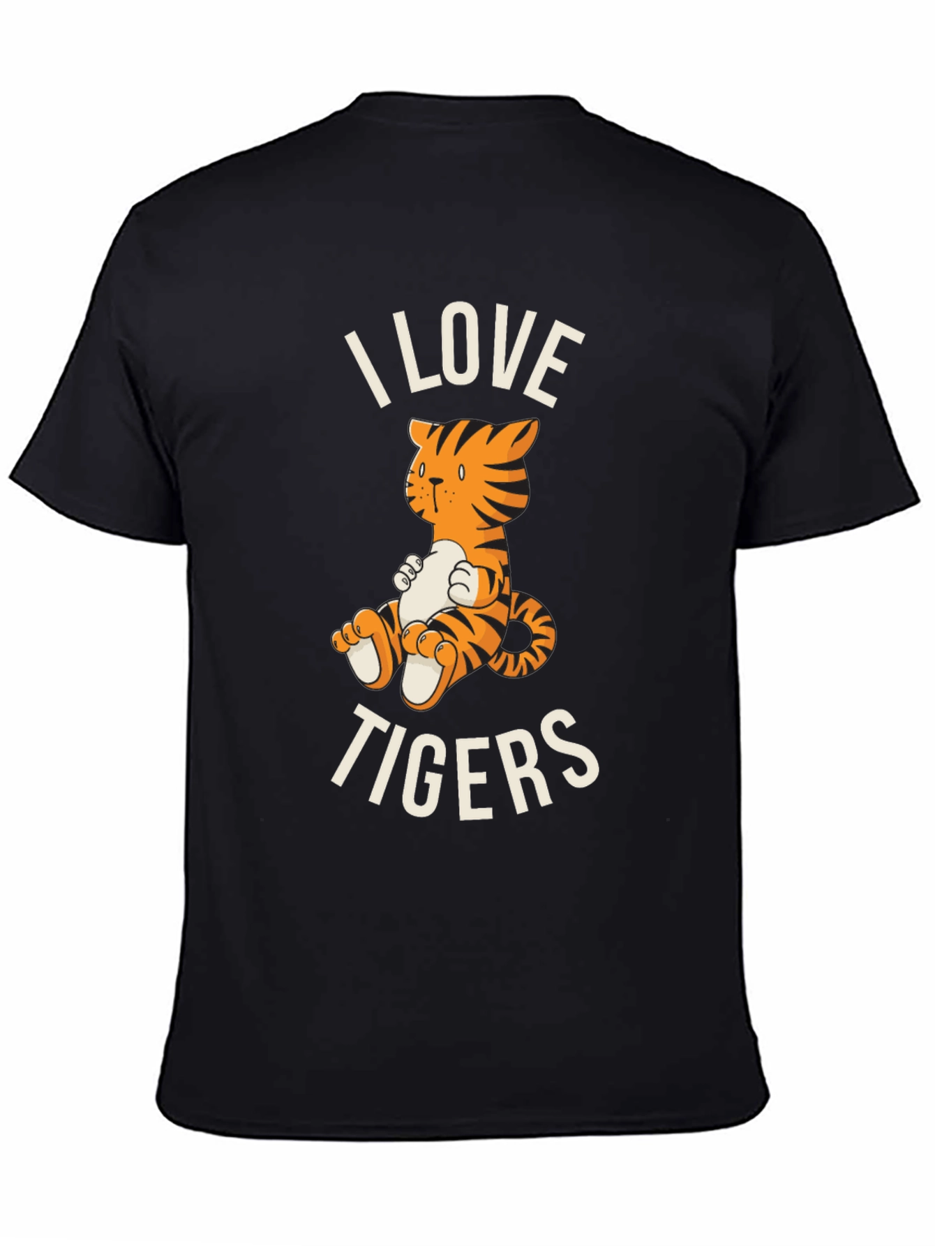 I Love Tigers Graphic Tee - Cute Cartoon Tiger T-Shirt