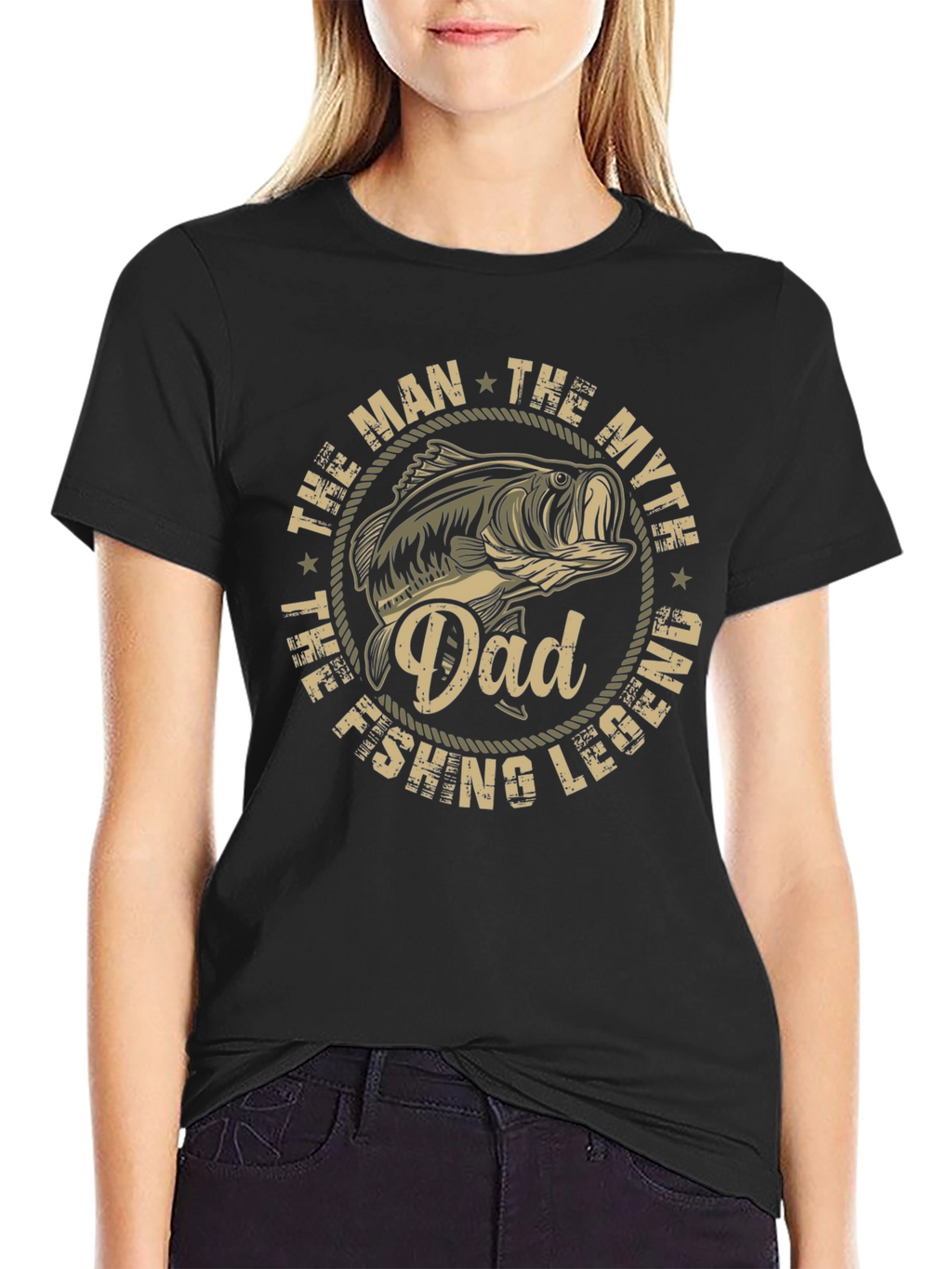 Dad Fishing Legend T-Shirt - The Man The Myth
