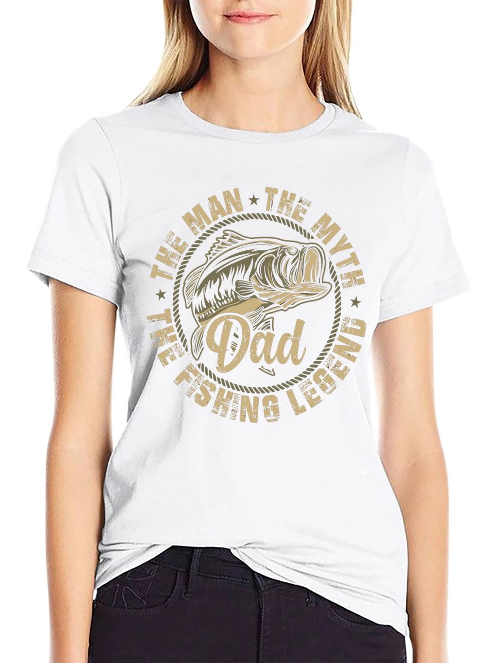 Dad Fishing Legend T-Shirt - The Man The Myth
