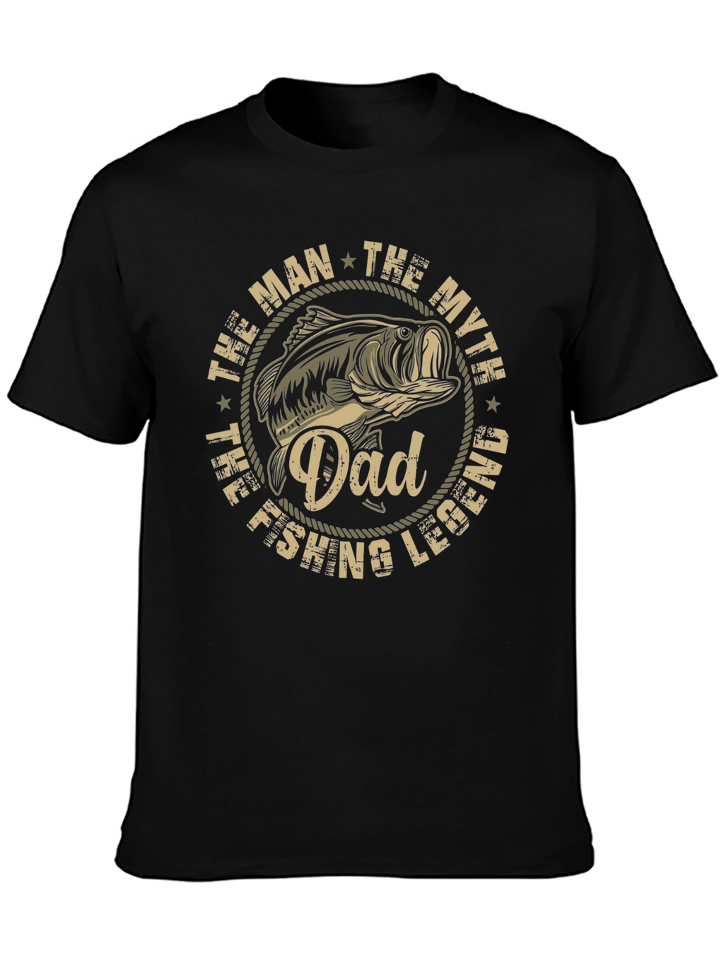 Dad Fishing Legend T-Shirt - The Man The Myth