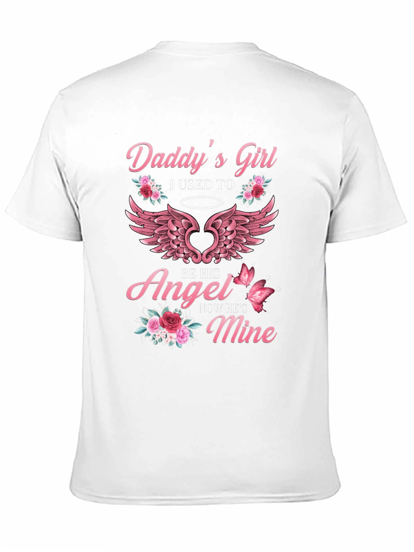 Daddys Girl Angel Wings Graphic T-Shirt