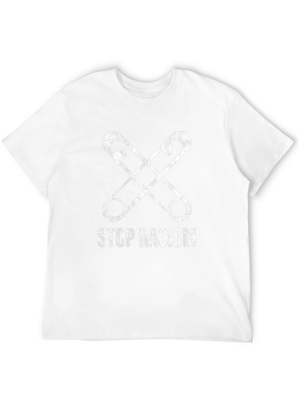 Stop Racism Safety Pin Graphic T-Shirt